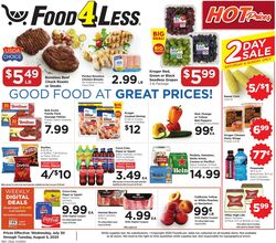 Weekly ad Food 4 Less 07/30/2025 - 08/05/2025