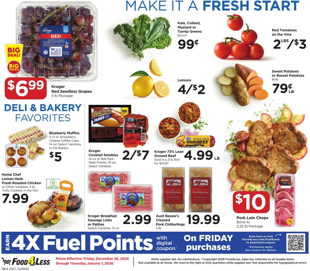 Weekly ad Food 4 Less 12/26/2025 - 01/01/2026