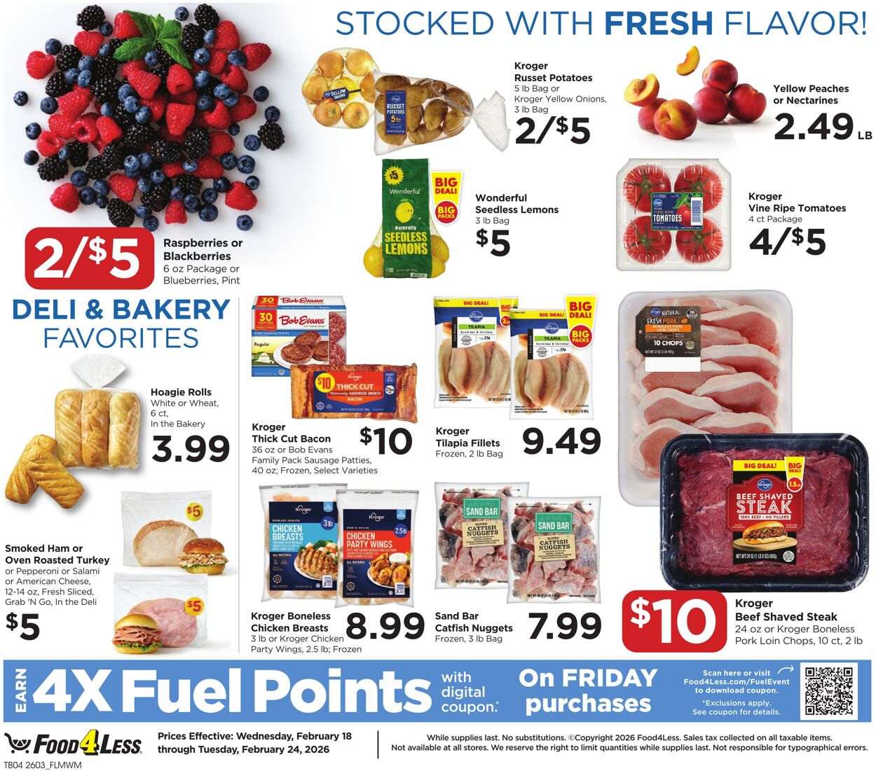 Weekly ad Food 4 Less 02/18/2026 - 02/24/2026