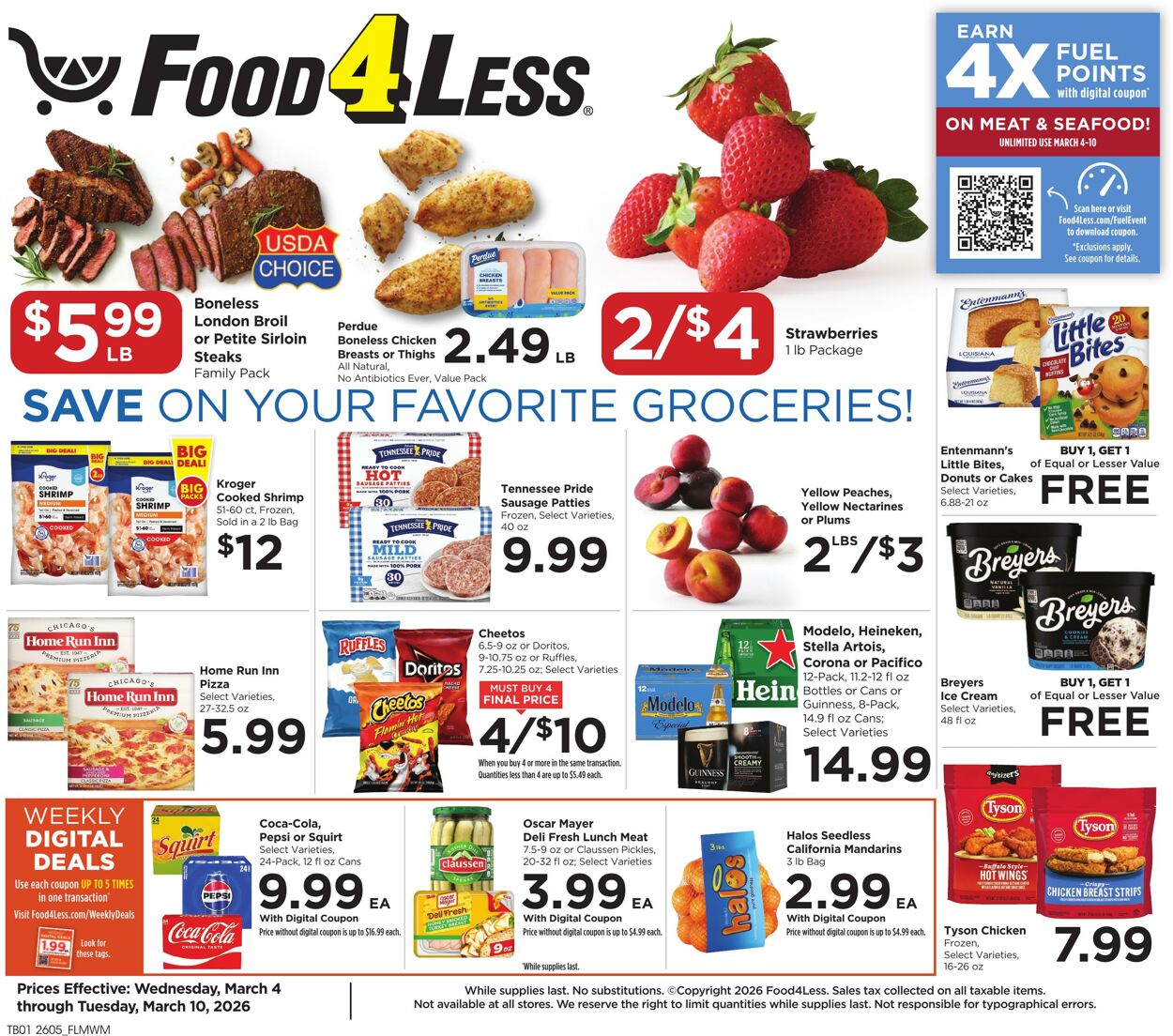 Weekly ad Food 4 Less 03/04/2026 - 03/10/2026