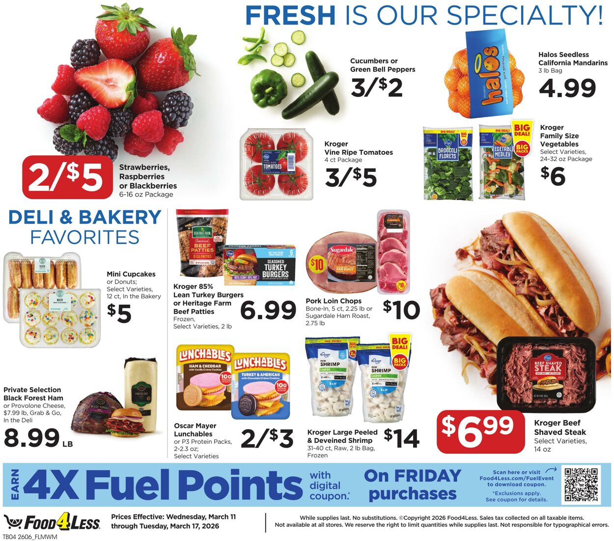 Weekly ad Food 4 Less 03/11/2026 - 03/17/2026