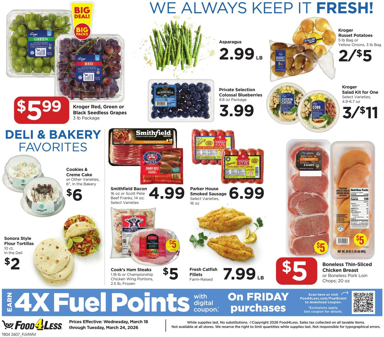 Weekly ad Food 4 Less 03/18/2026 - 03/24/2026