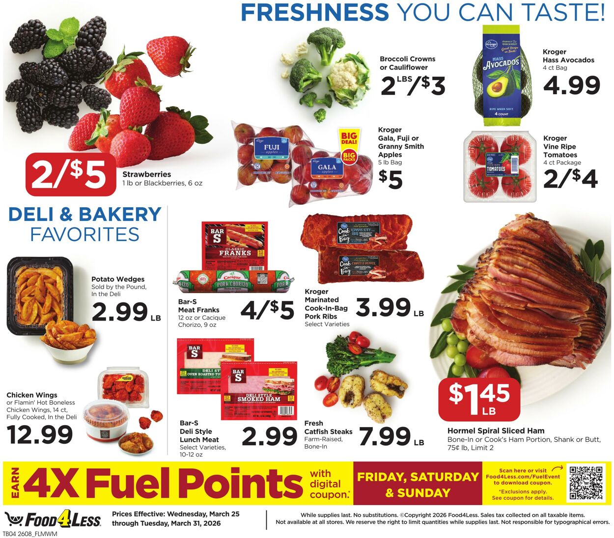 Weekly ad Food 4 Less 03/25/2026 - 03/31/2026