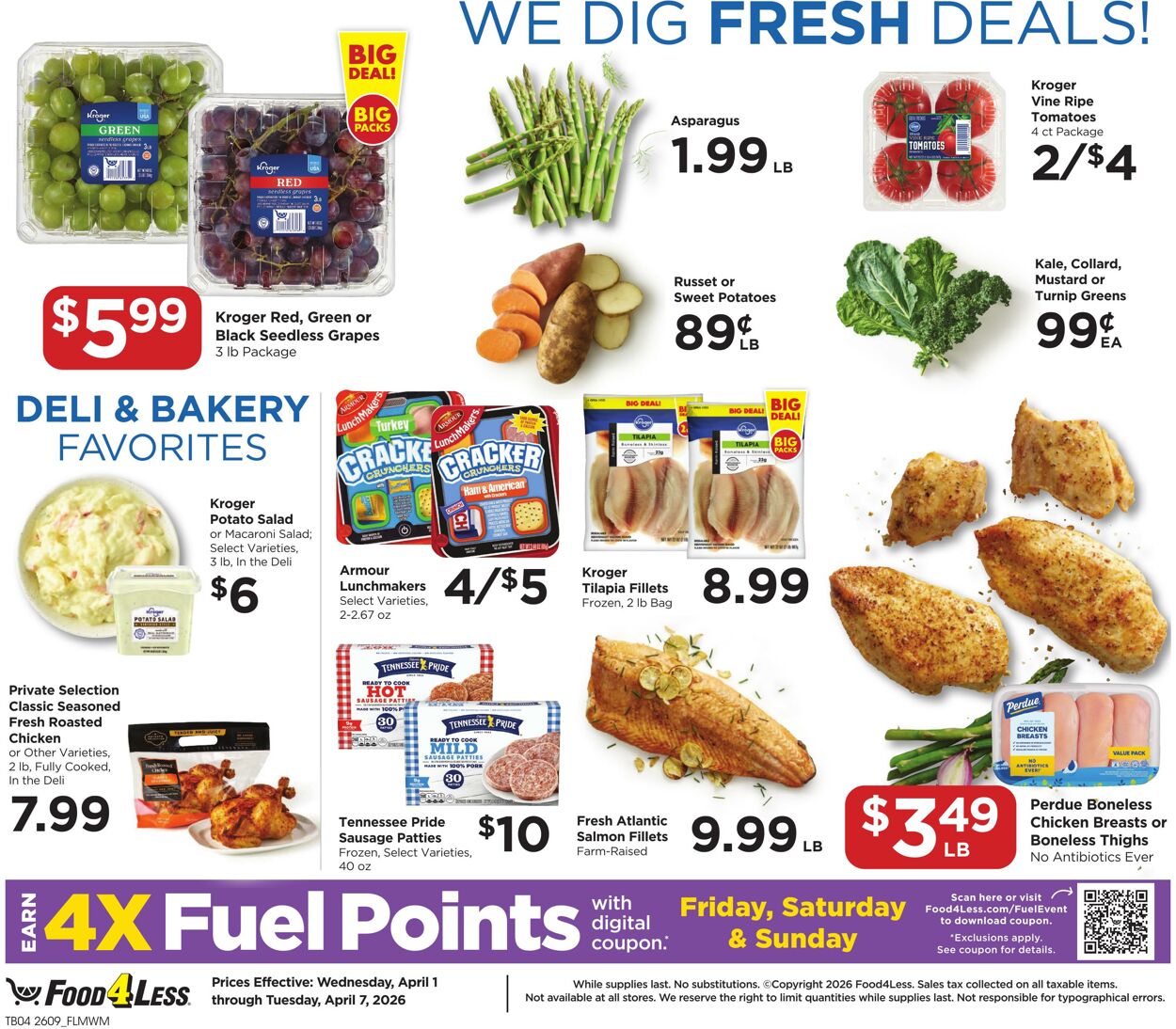 Weekly ad Food 4 Less 04/01/2026 - 04/07/2026