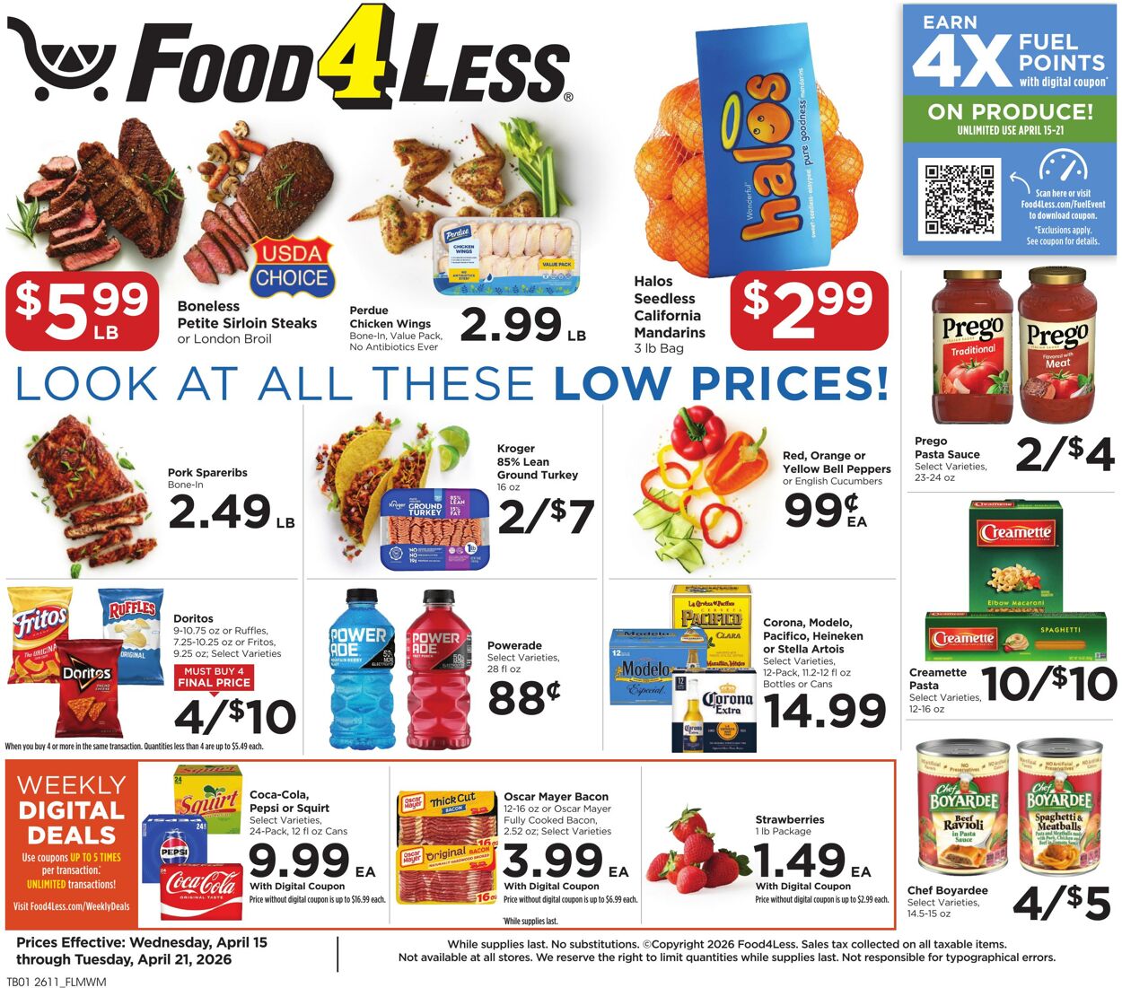 Food 4 Less Promotional weekly ads