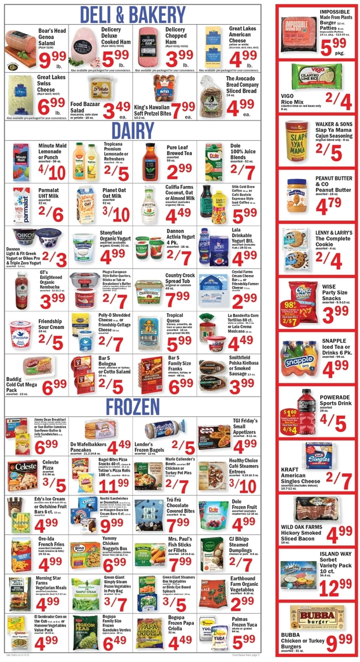 Weekly ad Food Bazaar 06/19/2025 - 06/25/2025