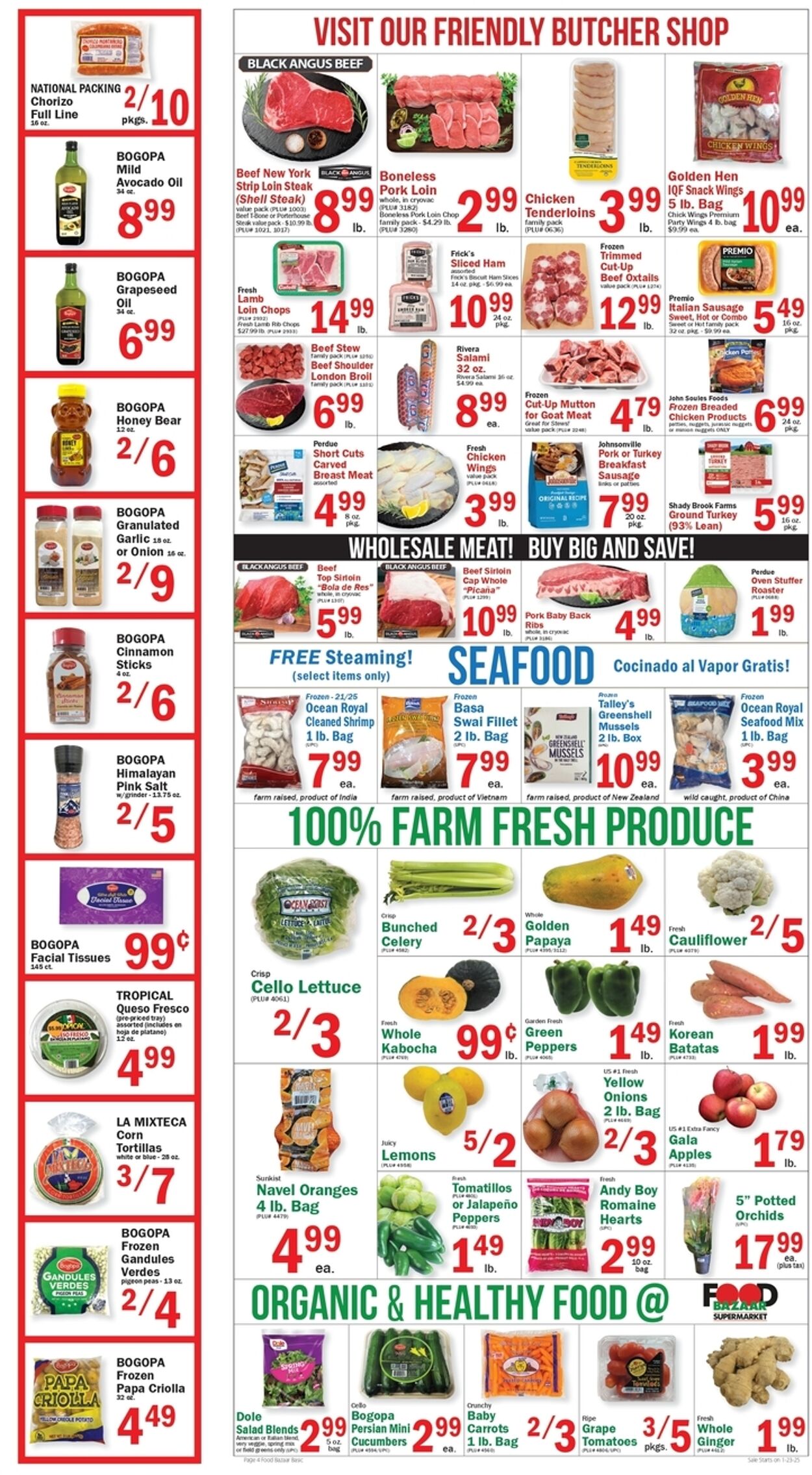 Weekly ad Food Bazaar 01/23/2025 - 01/29/2025