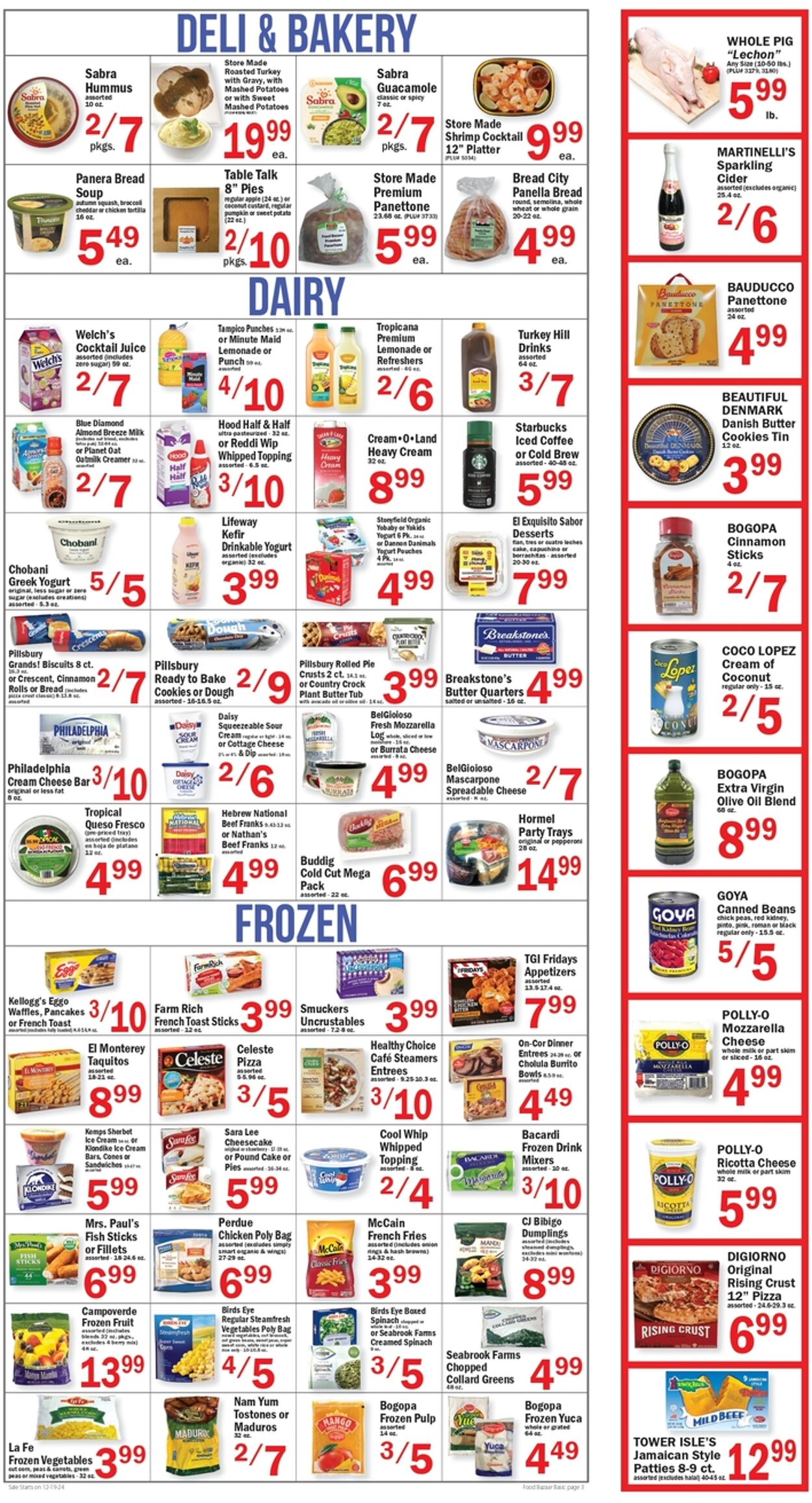 Weekly ad Food Bazaar 12/19/2024 - 12/25/2024