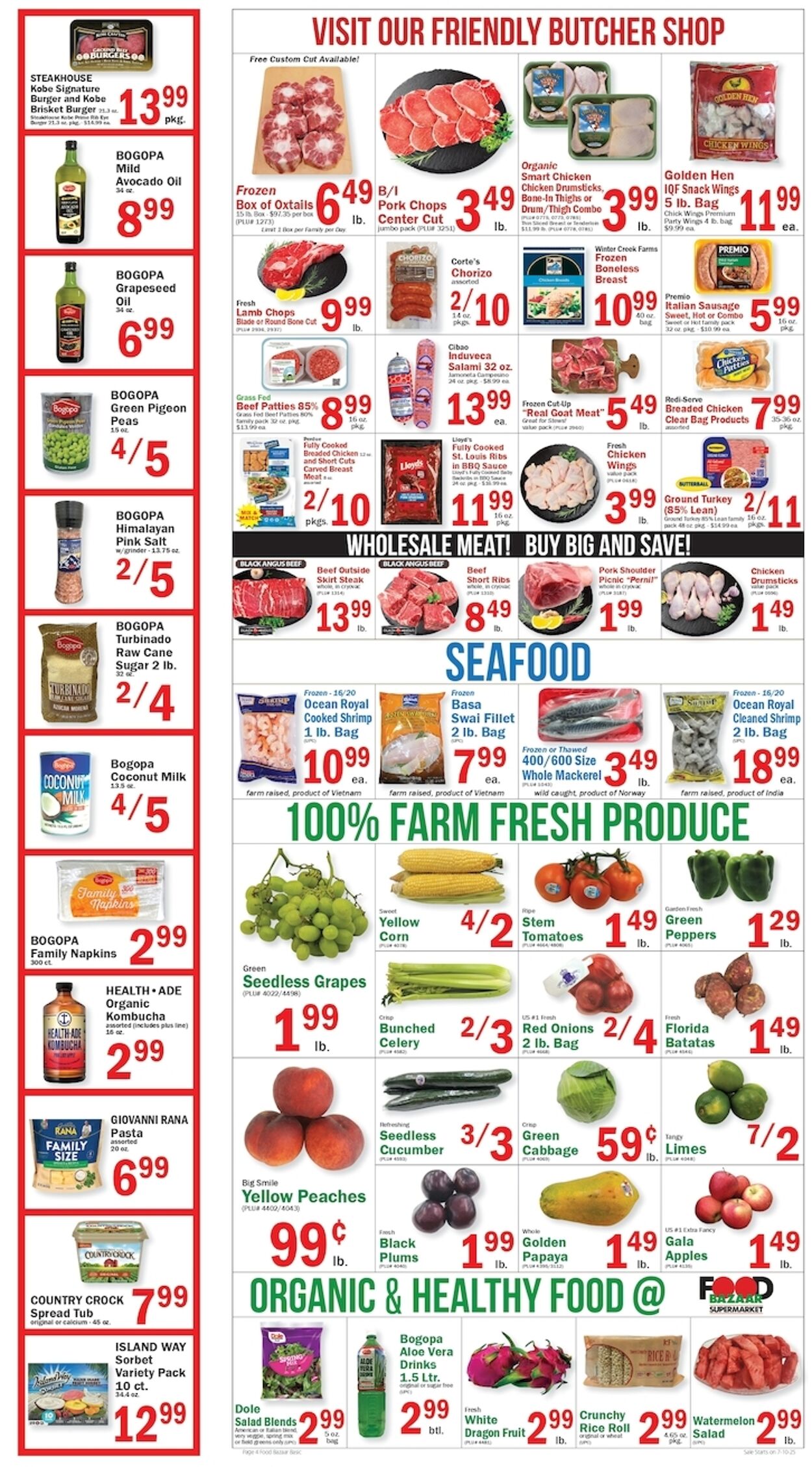 Weekly ad Food Bazaar 07/10/2025 - 07/16/2025