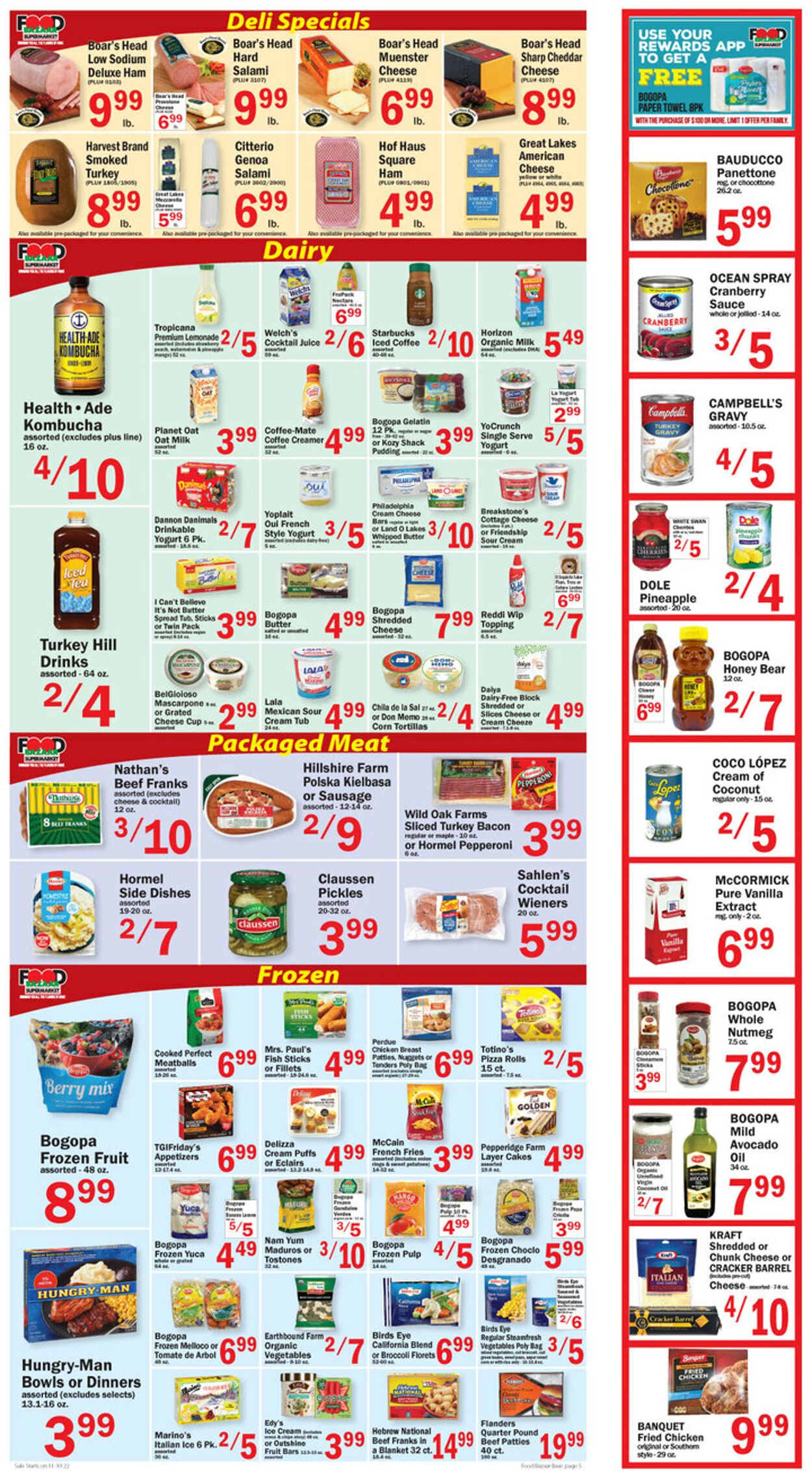 Weekly ad Food Bazaar 11/10/2022 - 11/16/2022