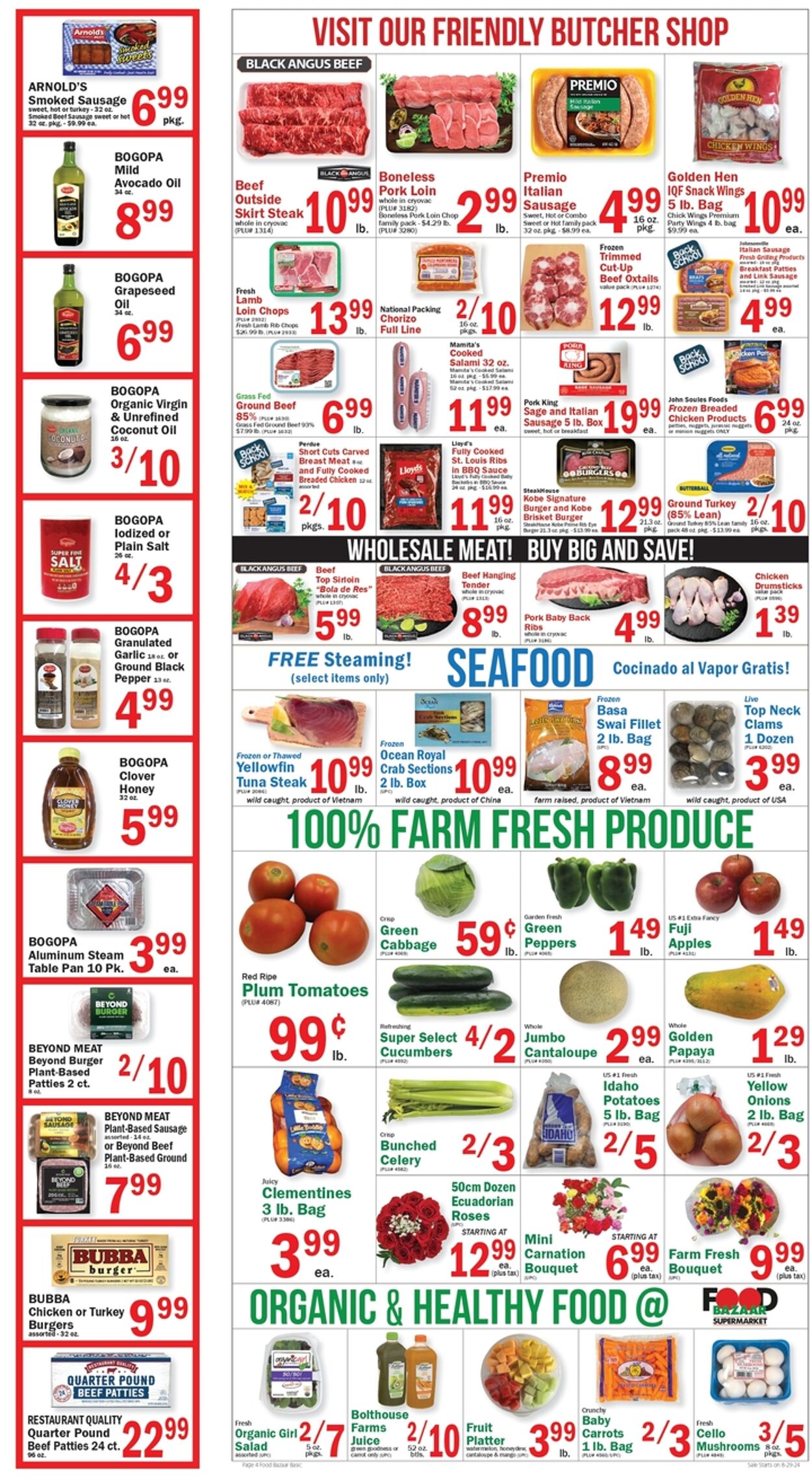 Weekly ad Food Bazaar 08/29/2024 - 09/04/2024