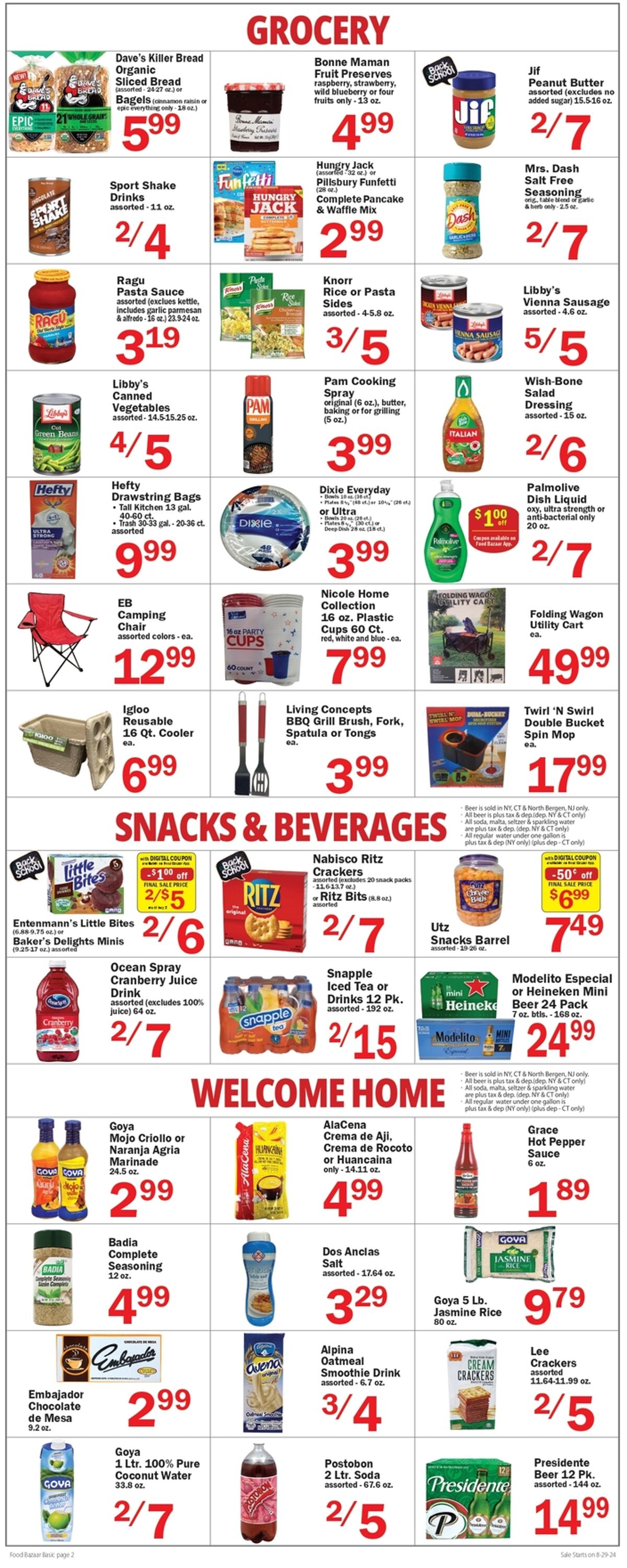 Weekly ad Food Bazaar 08/29/2024 - 09/04/2024