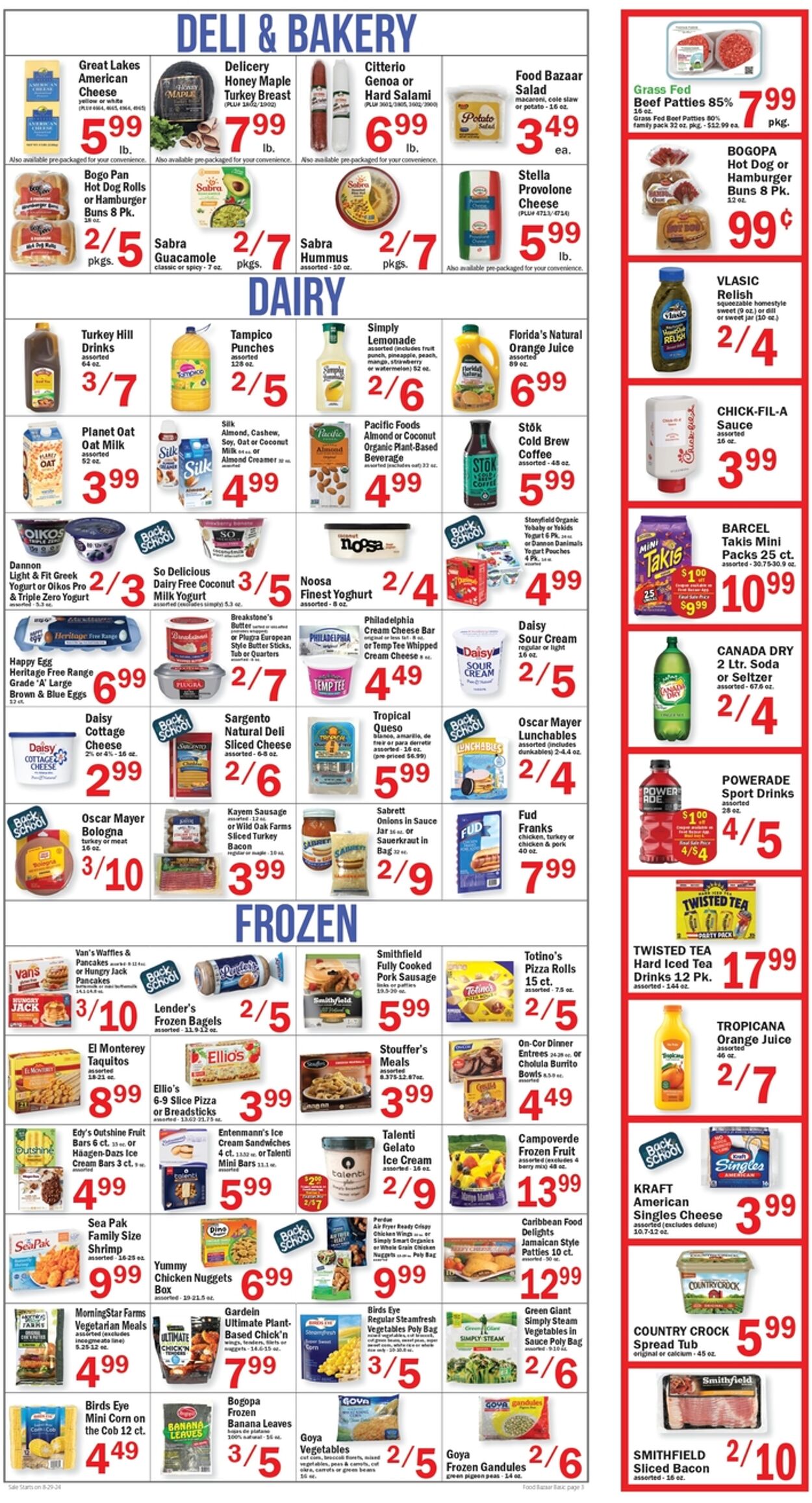 Weekly ad Food Bazaar 08/29/2024 - 09/04/2024