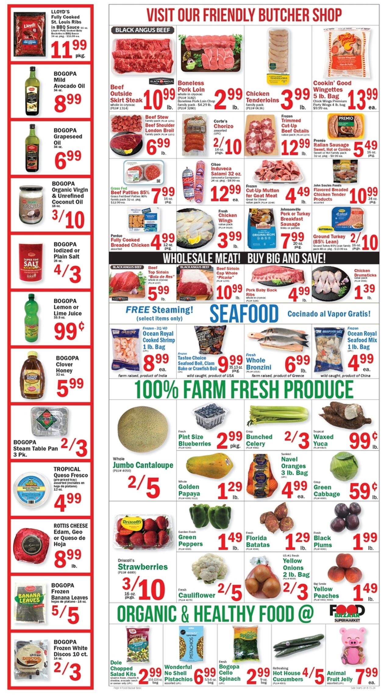 Weekly ad Food Bazaar 08/15/2024 - 08/21/2024