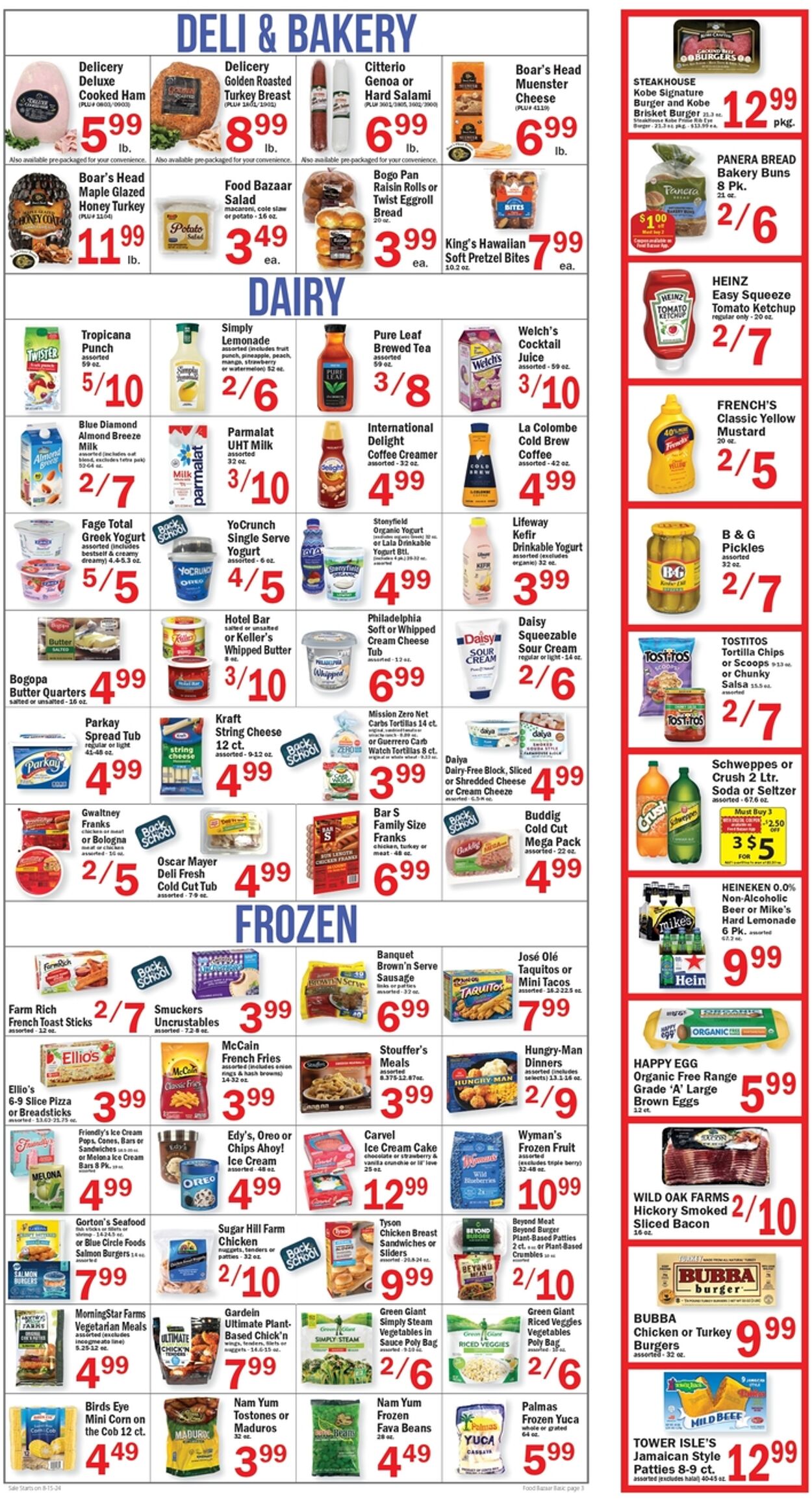 Weekly ad Food Bazaar 08/15/2024 - 08/21/2024