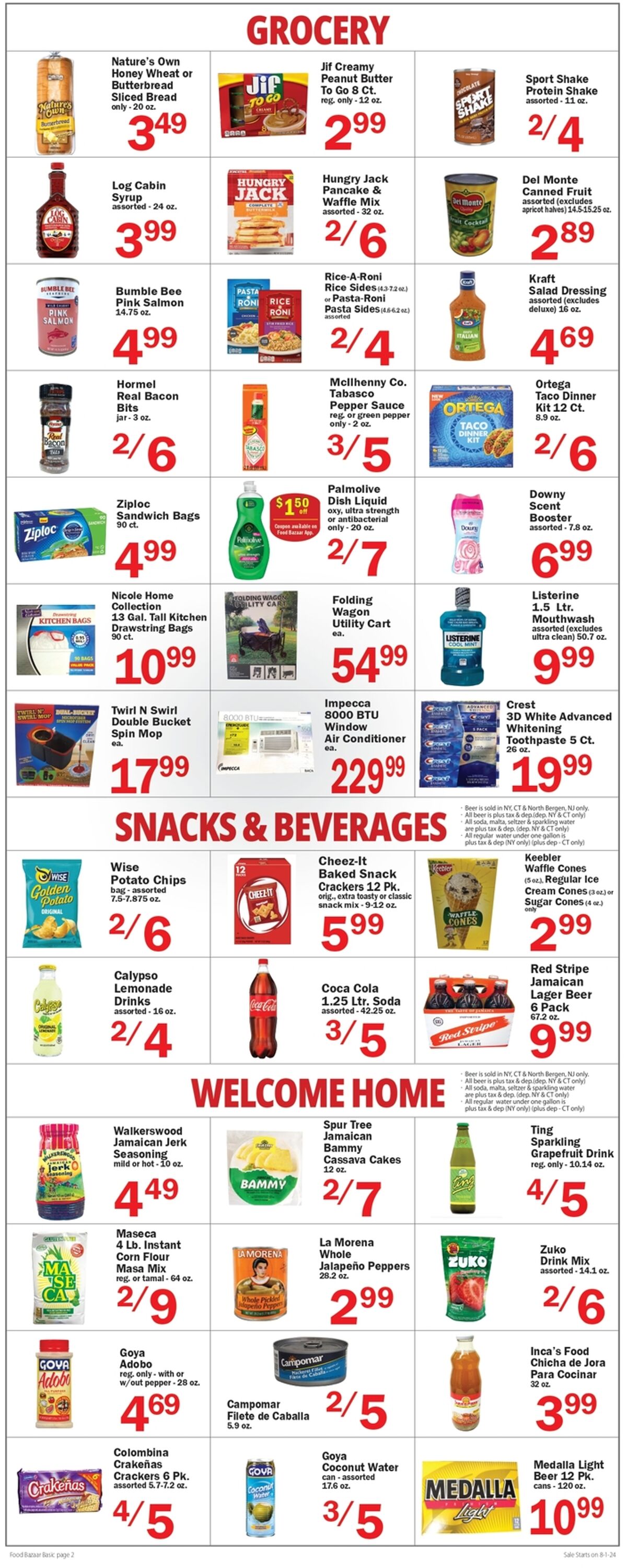 Weekly ad Food Bazaar 08/01/2024 - 08/07/2024