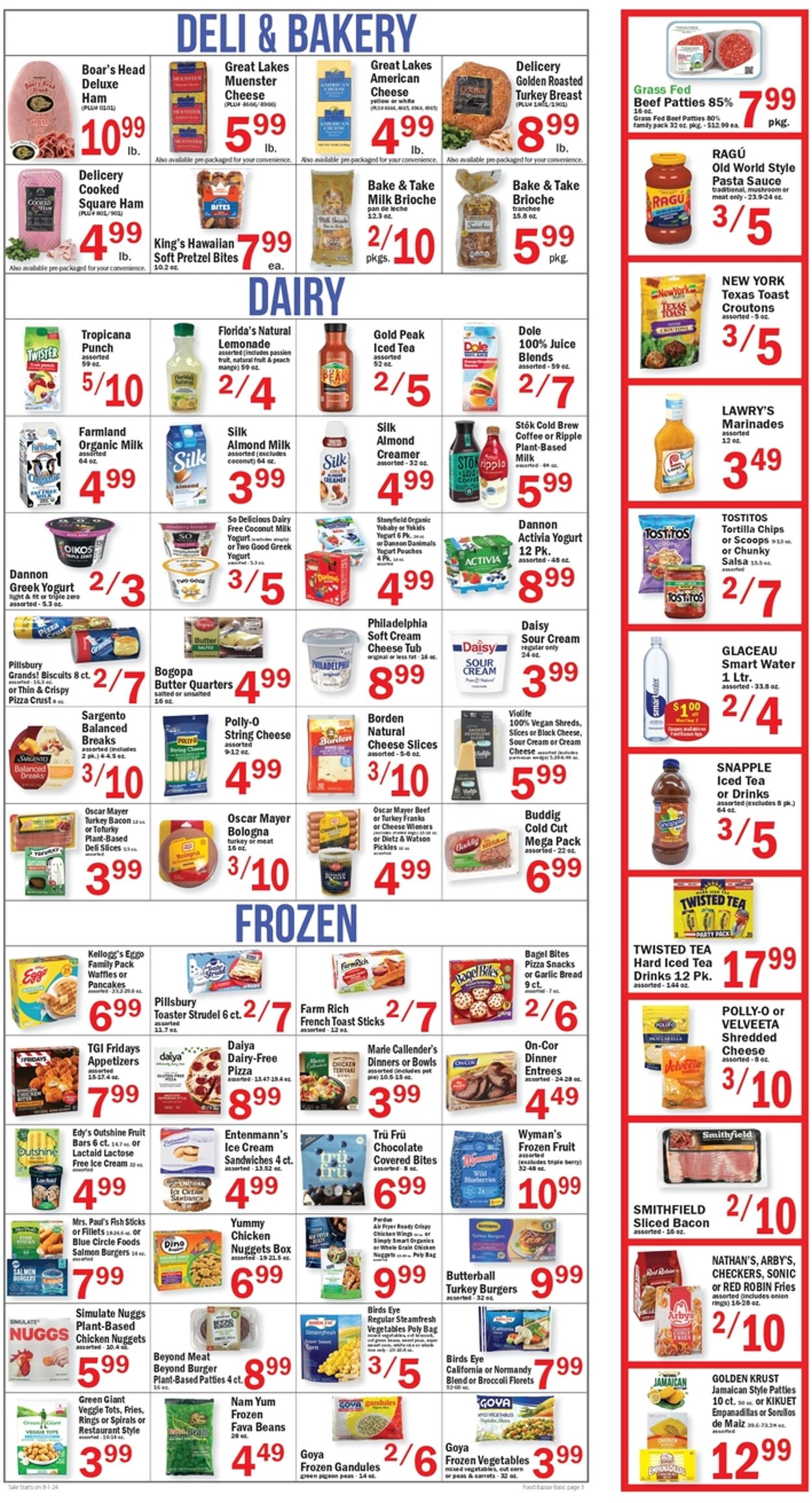 Weekly ad Food Bazaar 08/01/2024 - 08/07/2024