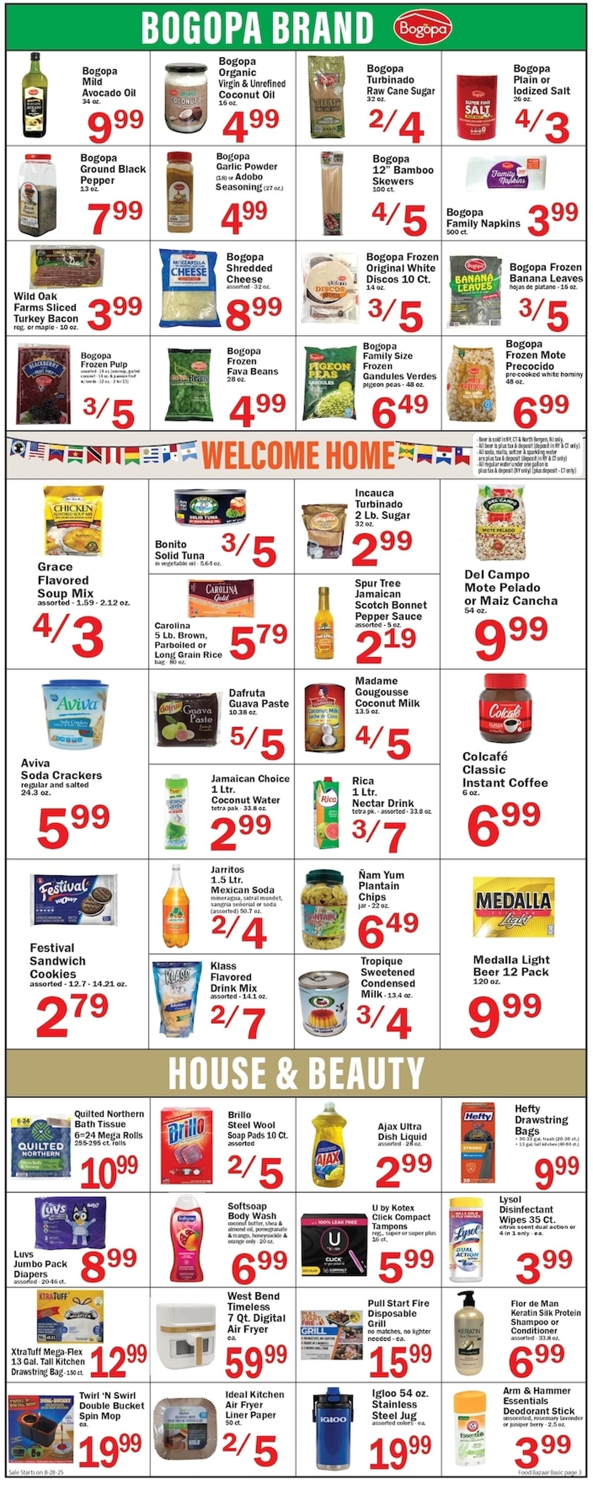 Weekly ad Food Bazaar 08/28/2025 - 09/03/2025