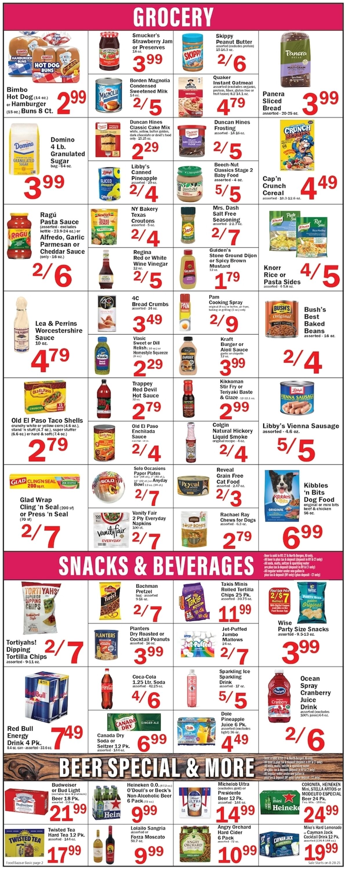 Weekly ad Food Bazaar 08/28/2025 - 09/03/2025