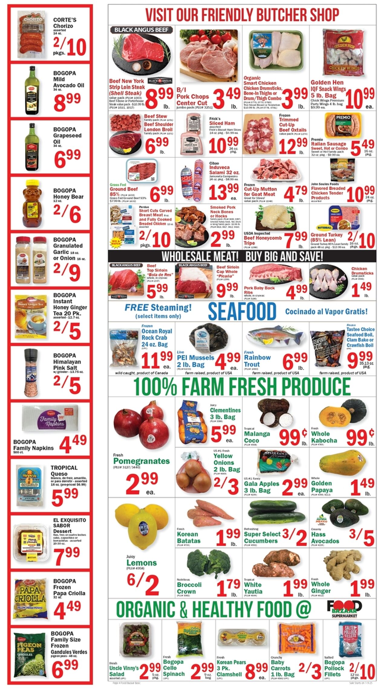 Weekly ad Food Bazaar 01/09/2025 - 01/15/2025