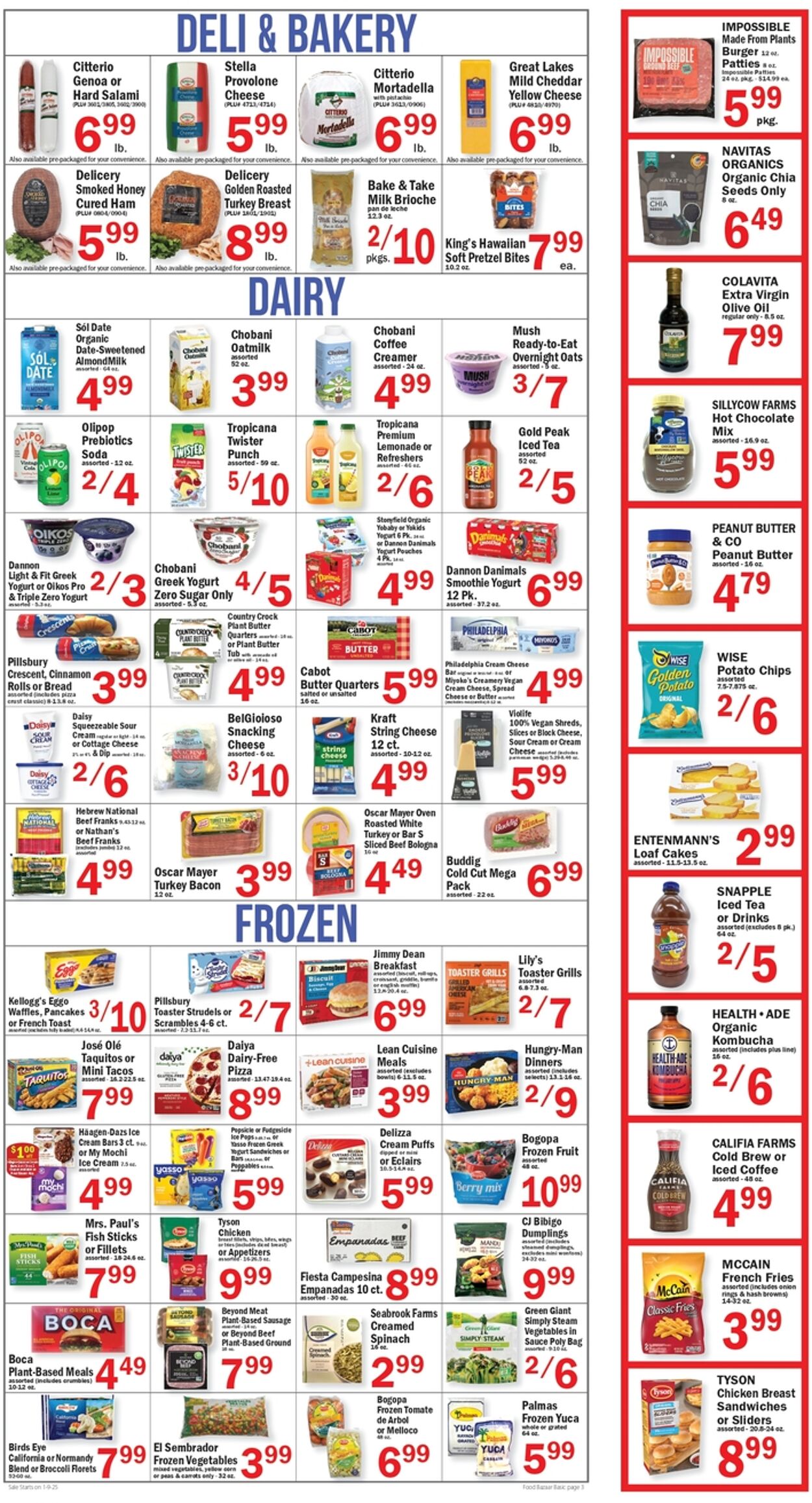 Weekly ad Food Bazaar 01/09/2025 - 01/15/2025