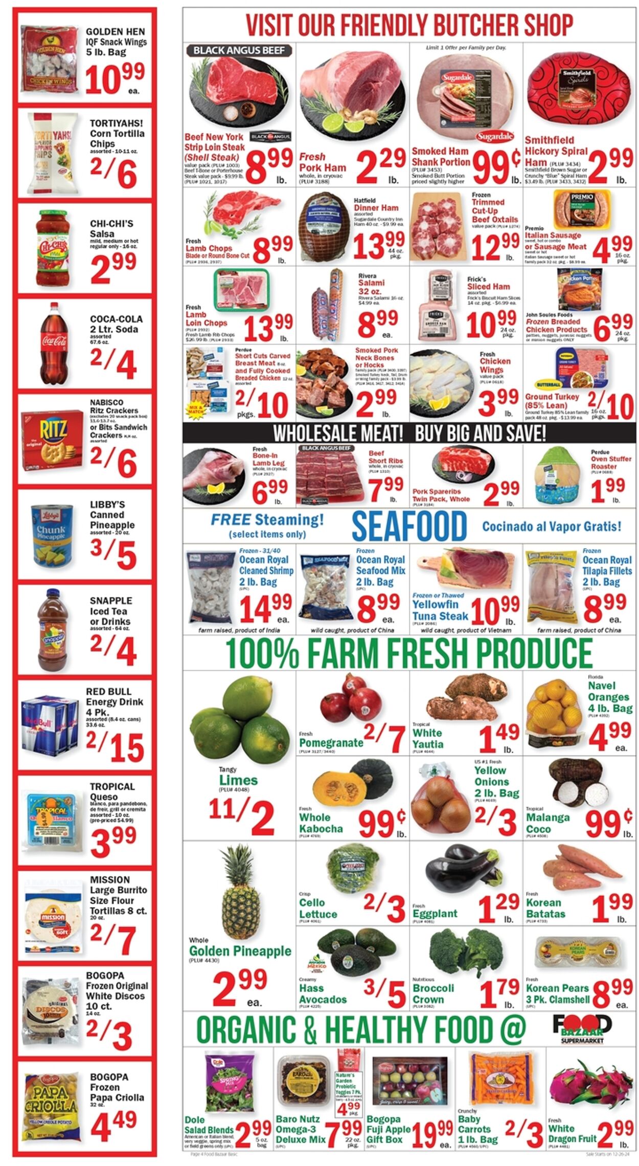 Weekly ad Food Bazaar 12/26/2024 - 01/01/2025