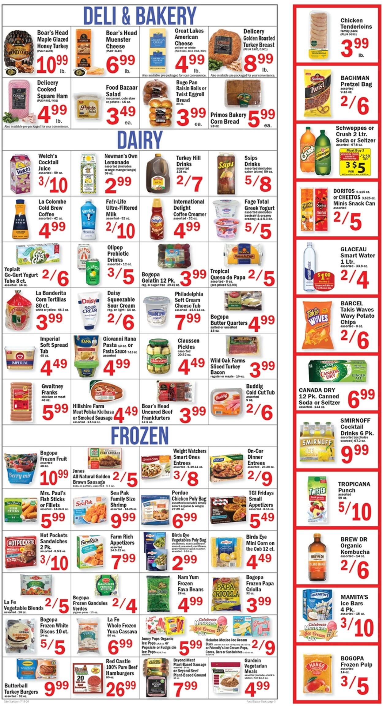 Weekly ad Food Bazaar 07/18/2024 - 07/24/2024