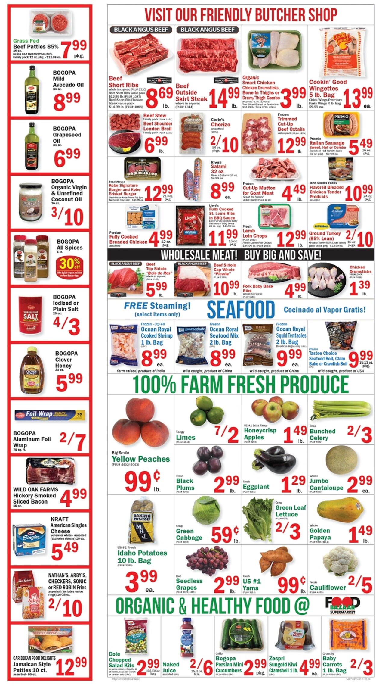 Weekly ad Food Bazaar 07/18/2024 - 07/24/2024