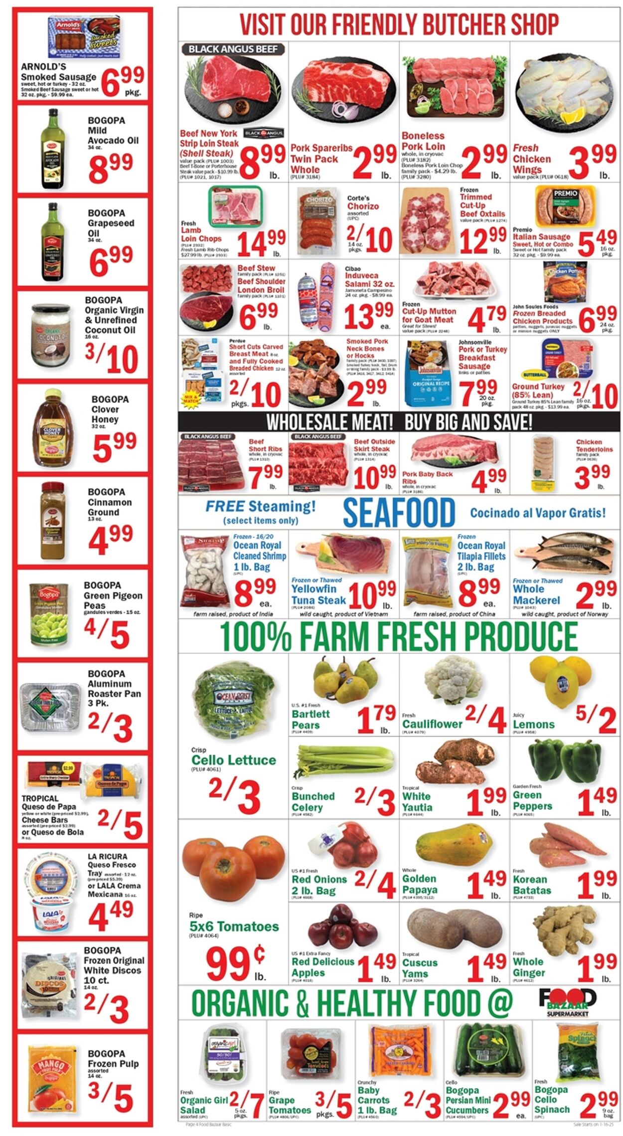 Weekly ad Food Bazaar 01/16/2025 - 01/22/2025