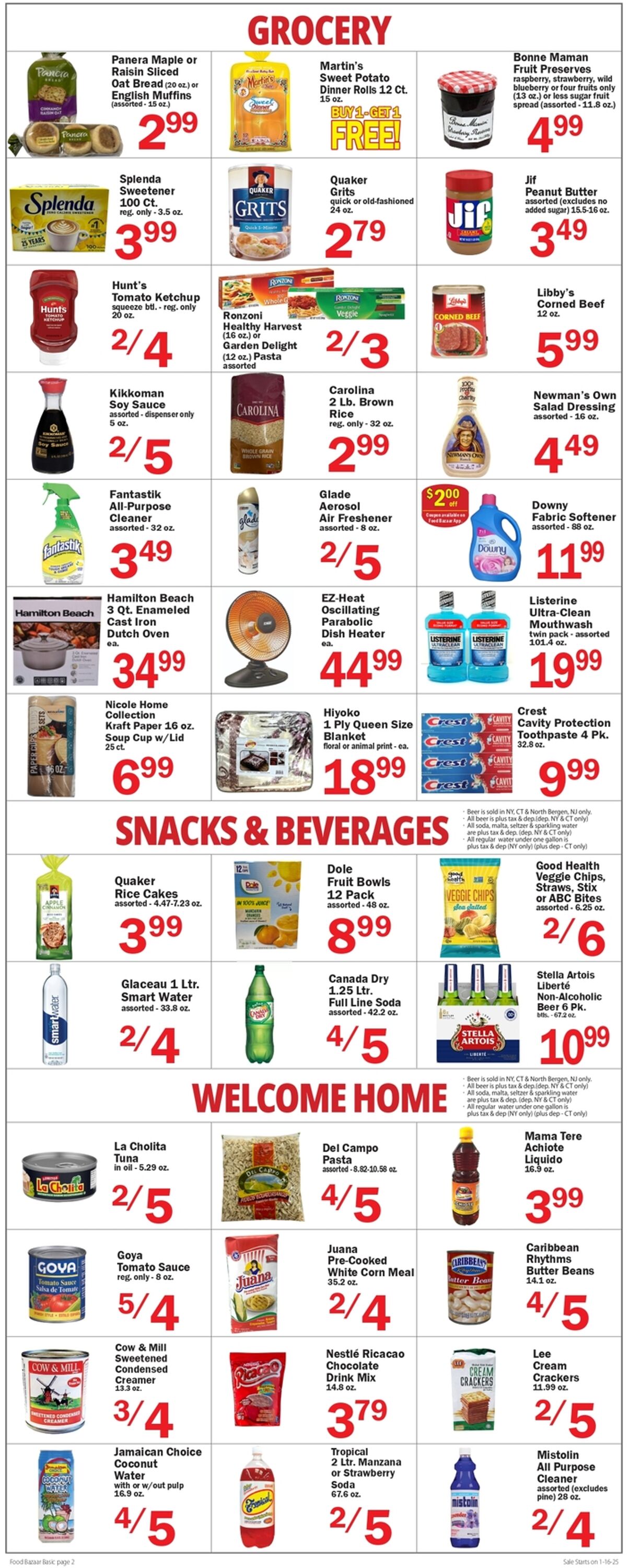 Weekly ad Food Bazaar 01/16/2025 - 01/22/2025