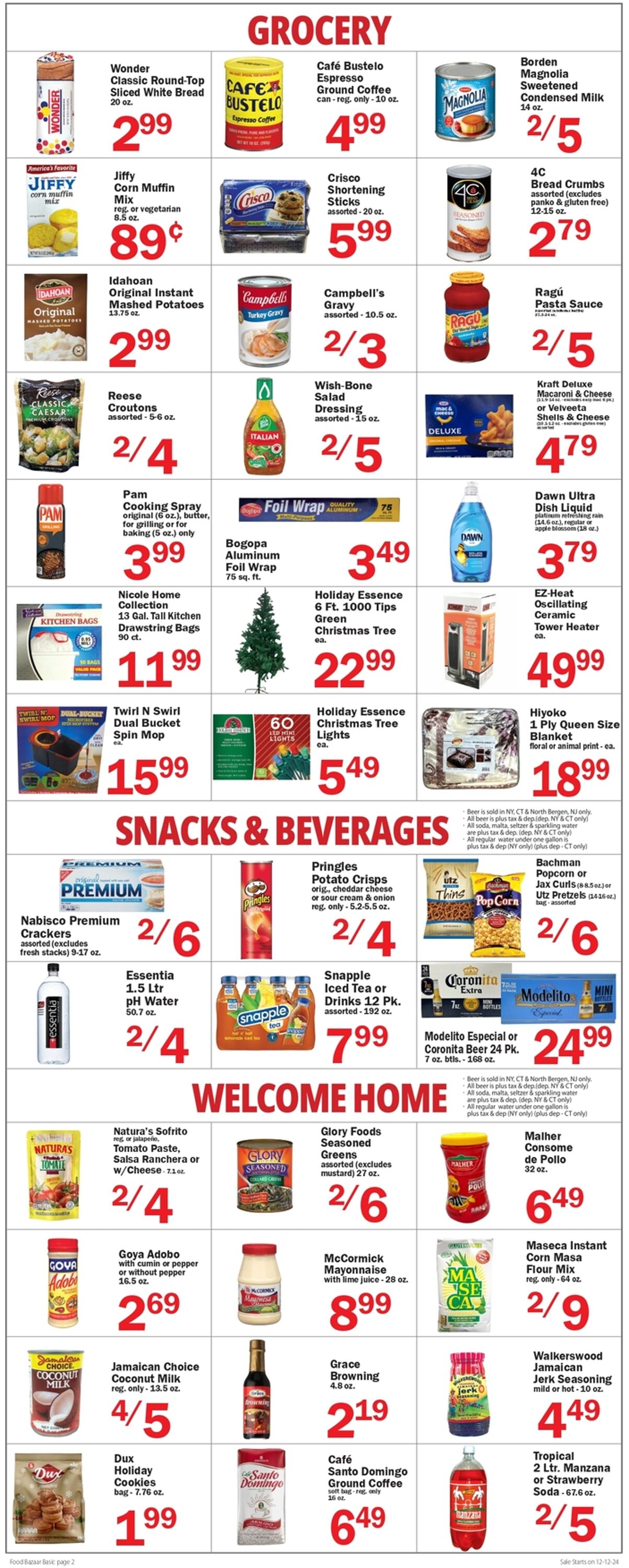 Weekly ad Food Bazaar 12/12/2024 - 12/18/2024