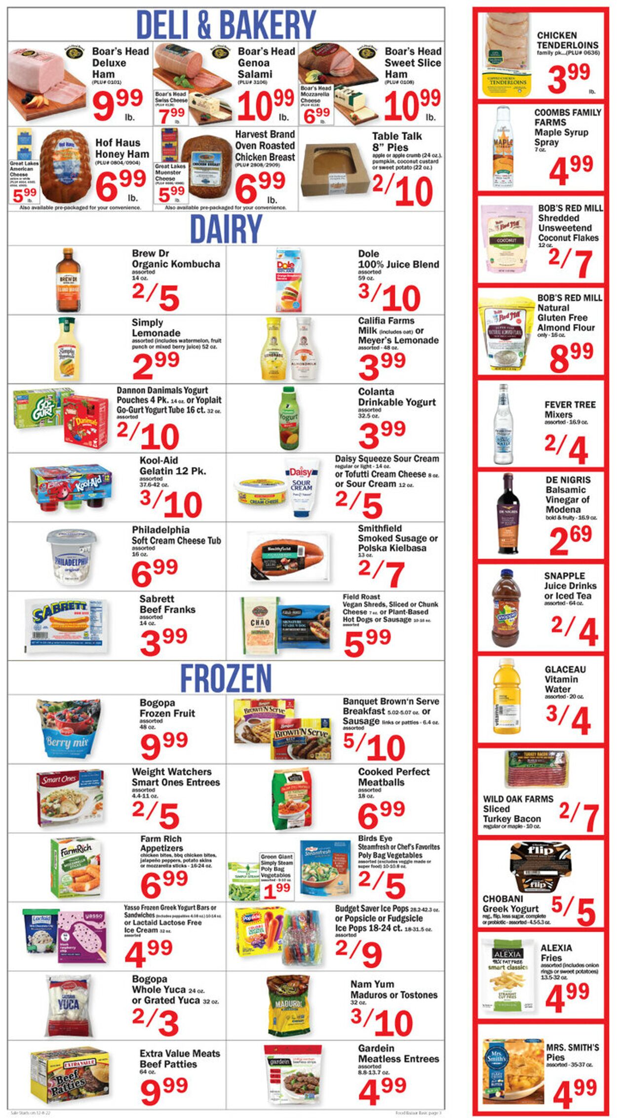 Weekly ad Food Bazaar 12/08/2022 - 12/14/2022