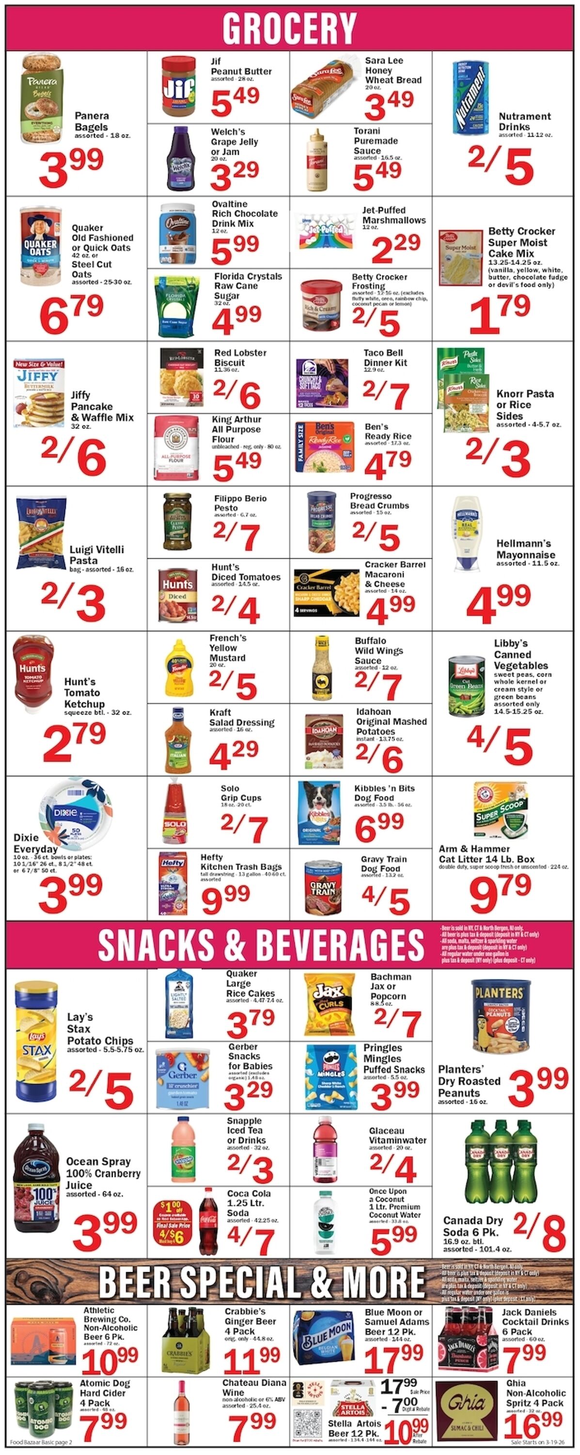Weekly ad Food Bazaar 03/19/2026 - 03/25/2026