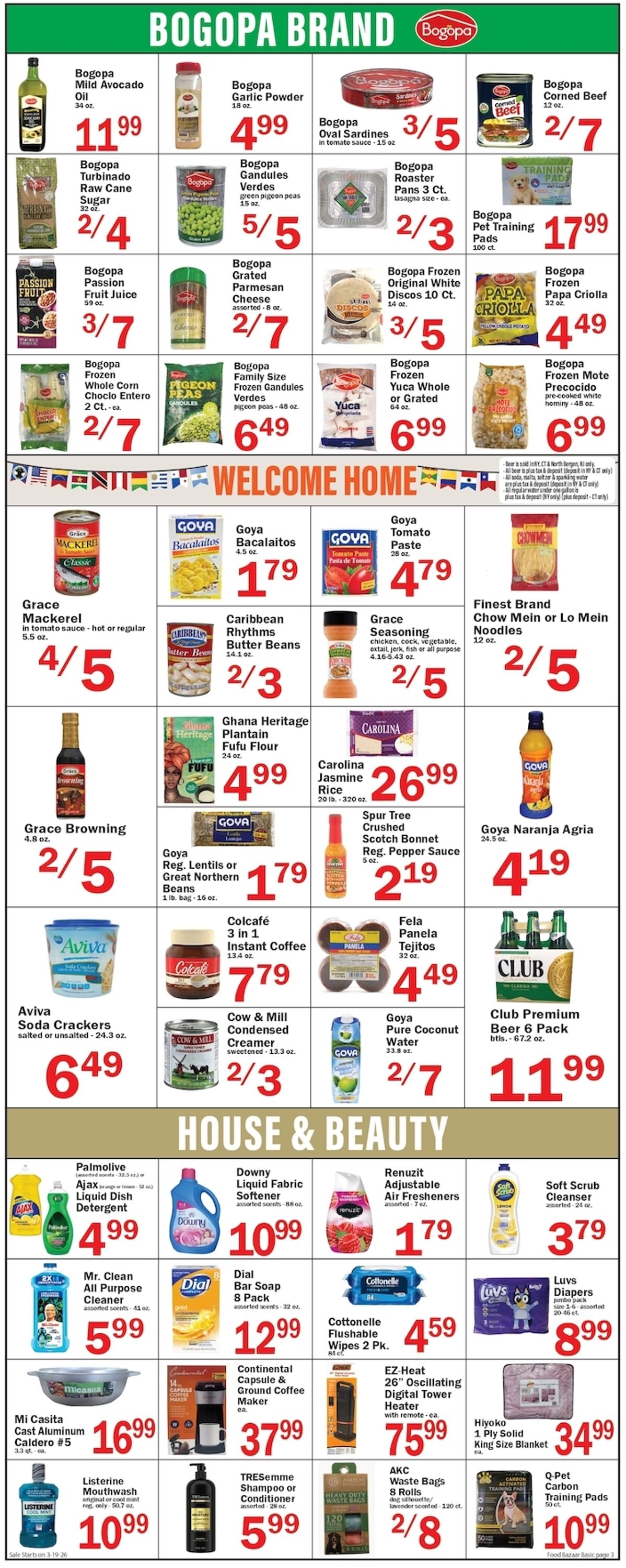 Weekly ad Food Bazaar 03/19/2026 - 03/25/2026