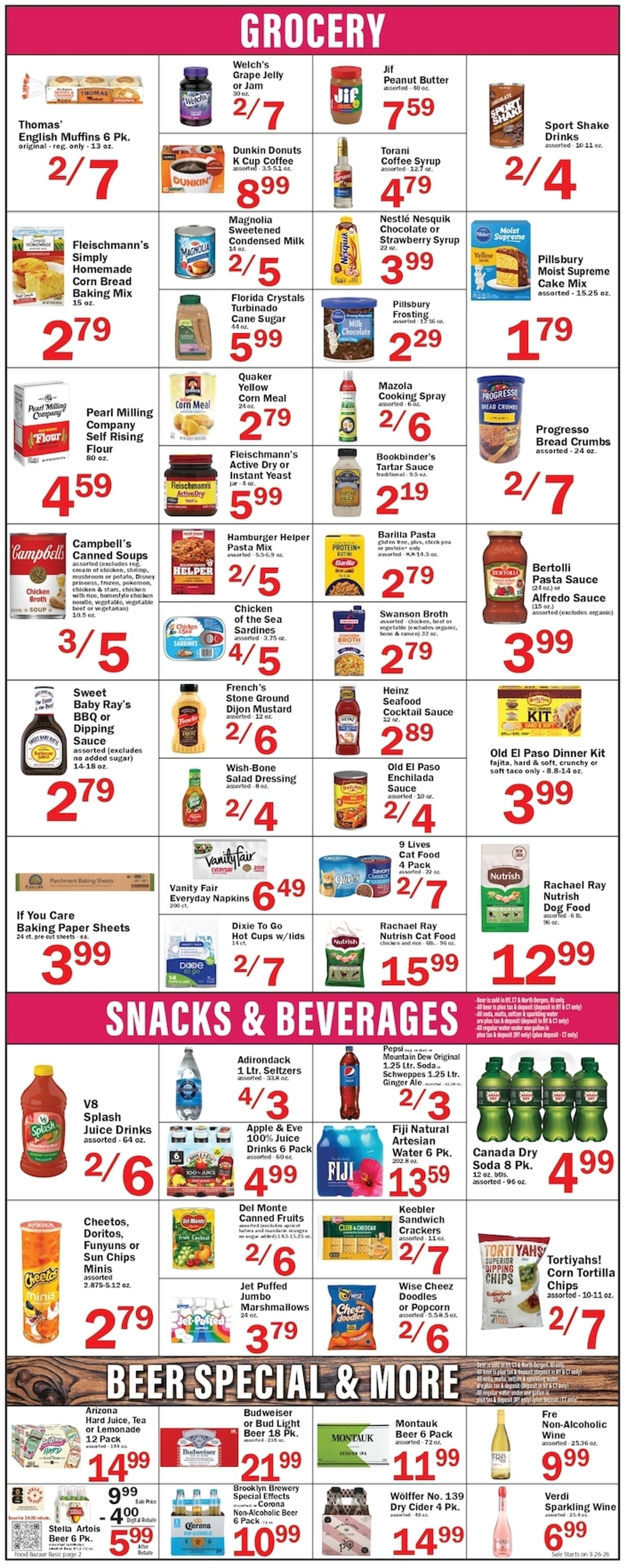 Weekly ad Food Bazaar 03/26/2026 - 04/01/2026