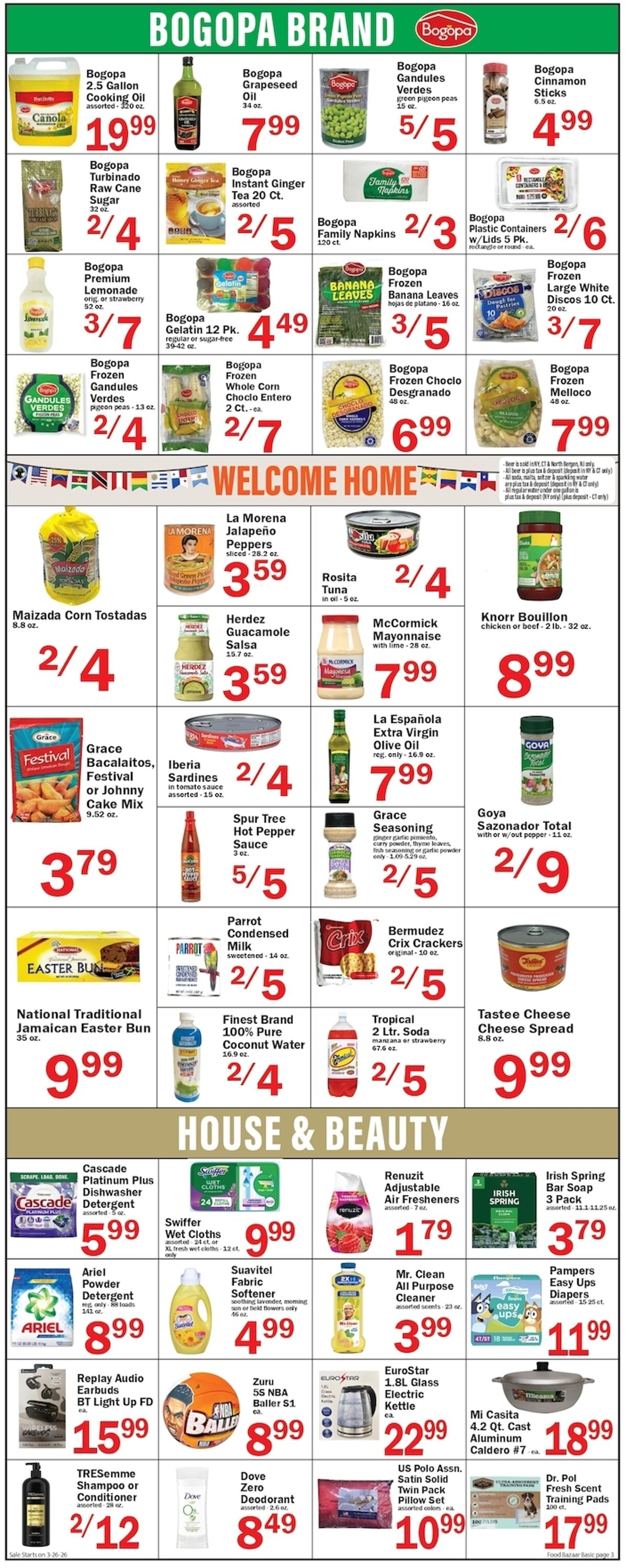 Weekly ad Food Bazaar 03/26/2026 - 04/01/2026