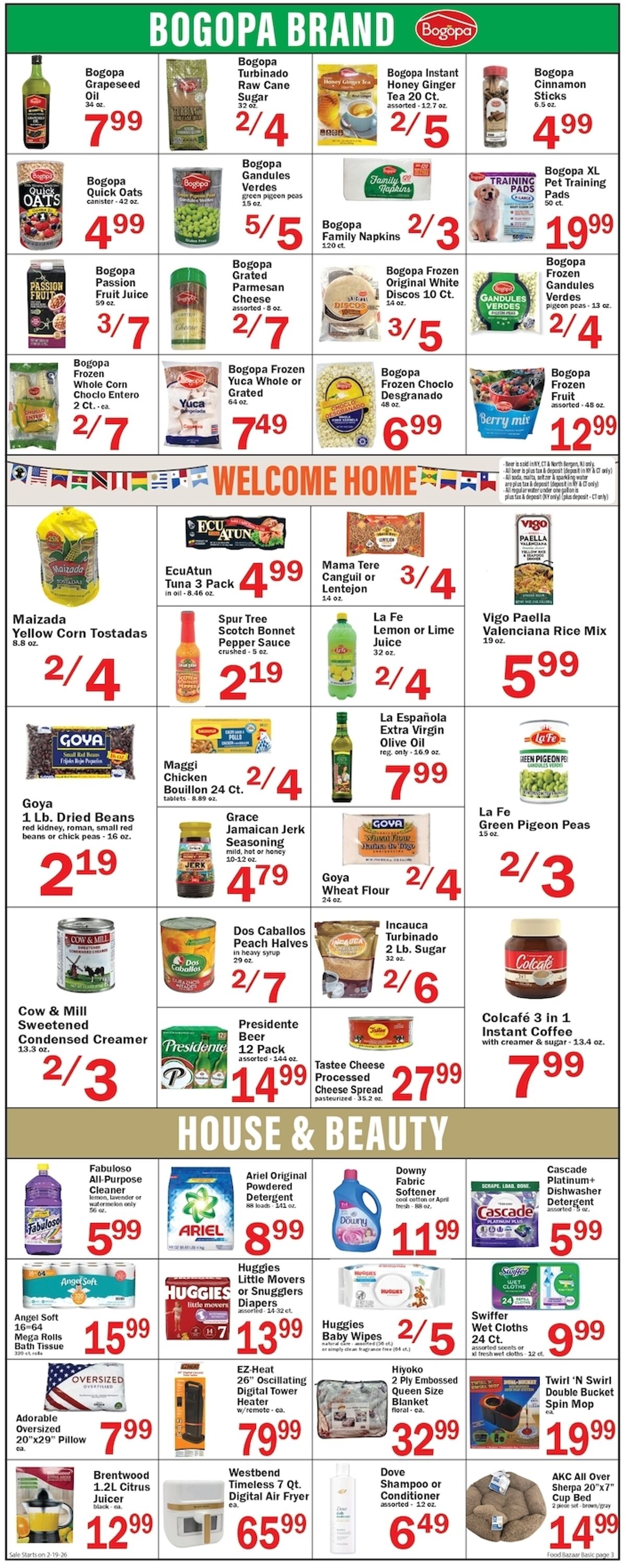 Weekly ad Food Bazaar 02/19/2026 - 02/25/2026