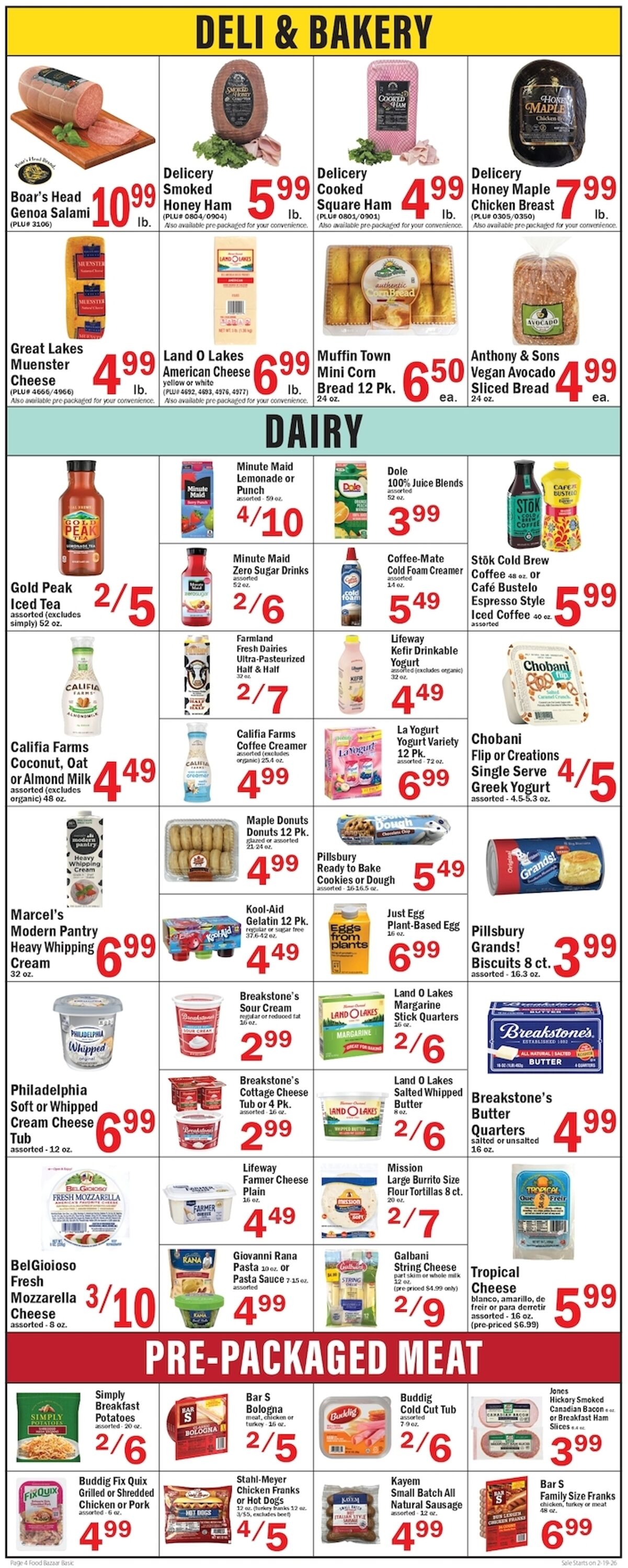 Weekly ad Food Bazaar 02/19/2026 - 02/25/2026