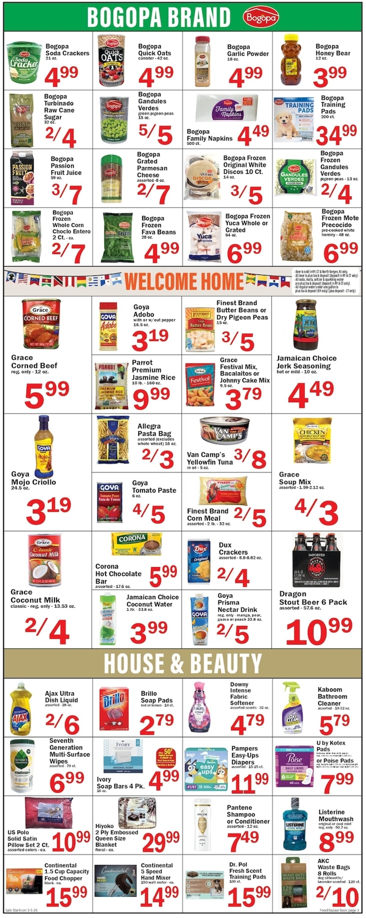 Weekly ad Food Bazaar 03/05/2026 - 03/11/2026