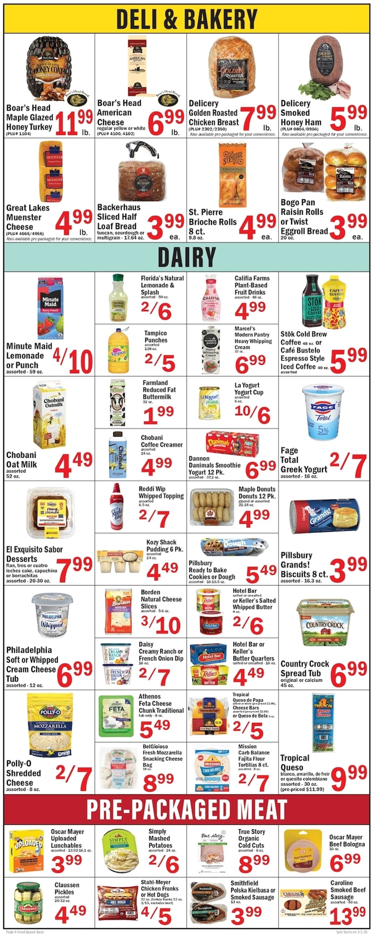 Weekly ad Food Bazaar 03/05/2026 - 03/11/2026