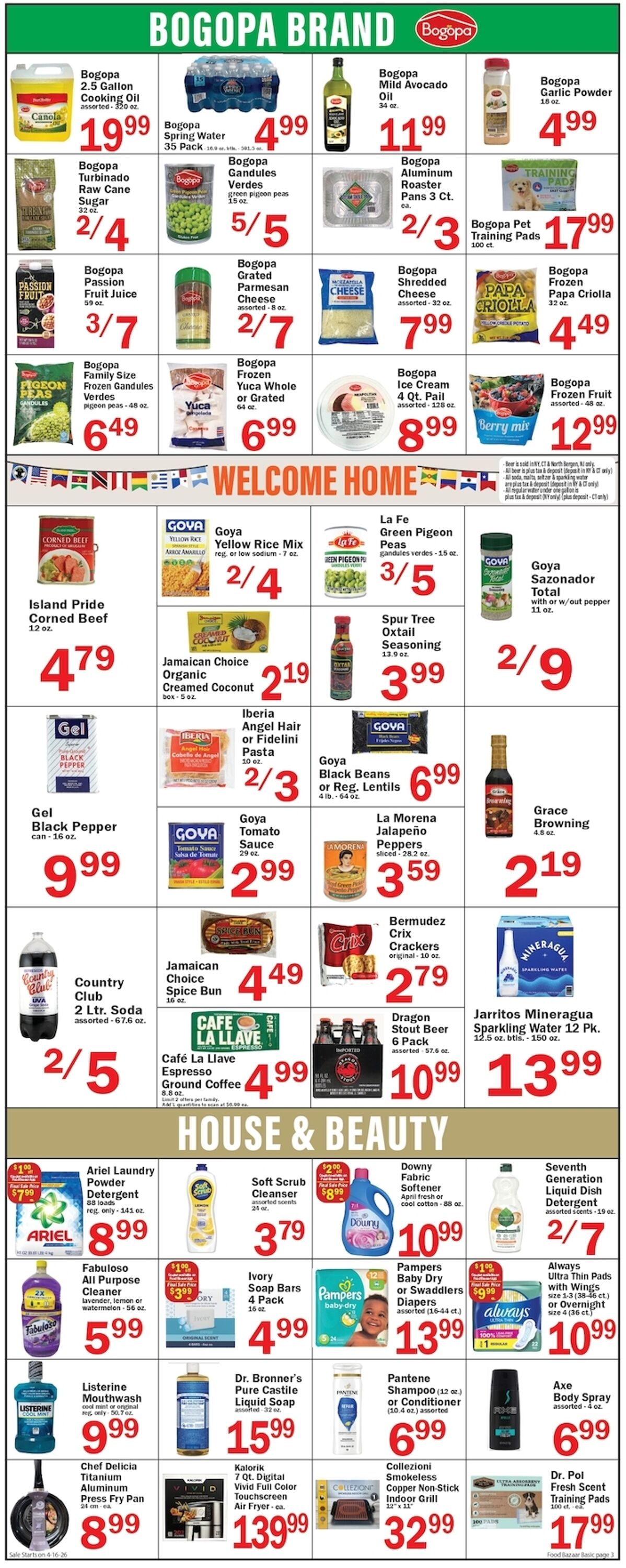 Weekly ad Food Bazaar 04/16/2026 - 04/22/2026