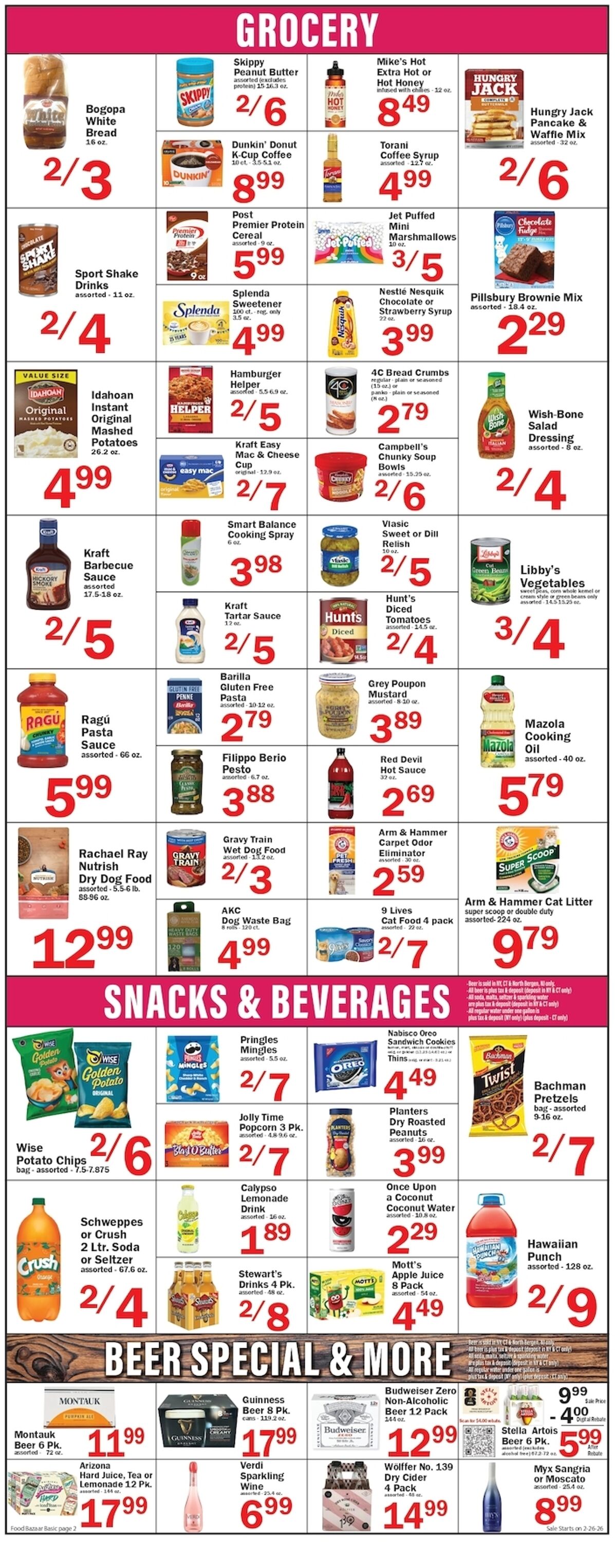 Weekly ad Food Bazaar 02/26/2026 - 03/04/2026