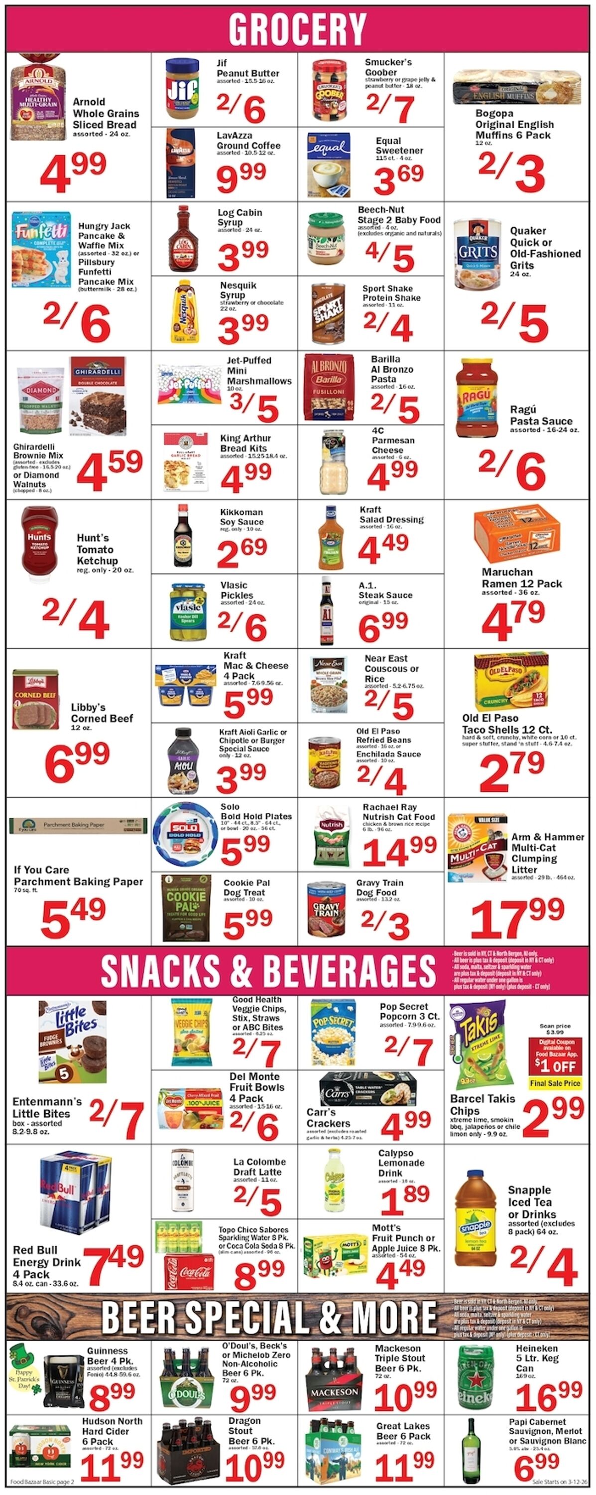 Weekly ad Food Bazaar 03/12/2026 - 03/18/2026