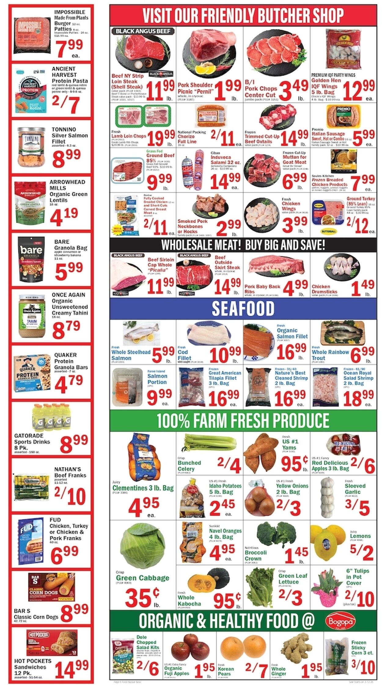 Weekly ad Food Bazaar 03/12/2026 - 03/18/2026