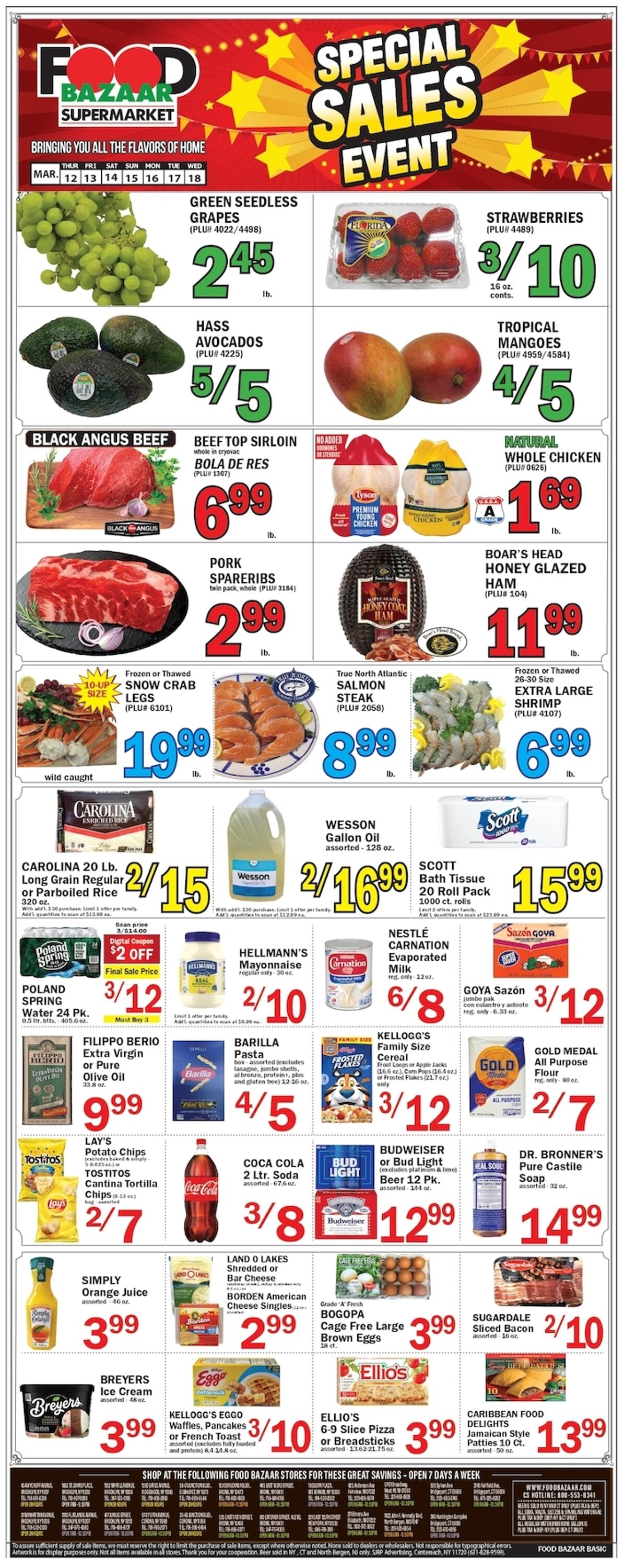 Weekly ad Food Bazaar 03/12/2026 - 03/18/2026