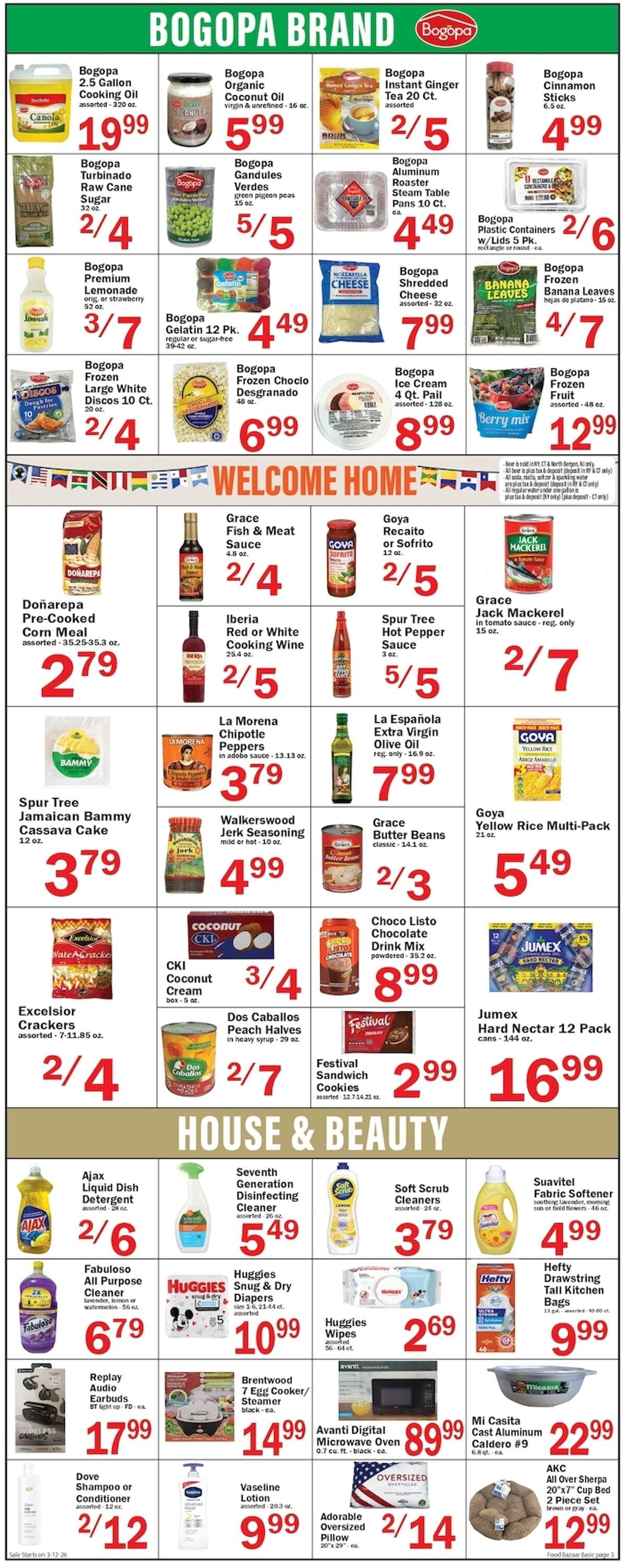Weekly ad Food Bazaar 03/12/2026 - 03/18/2026