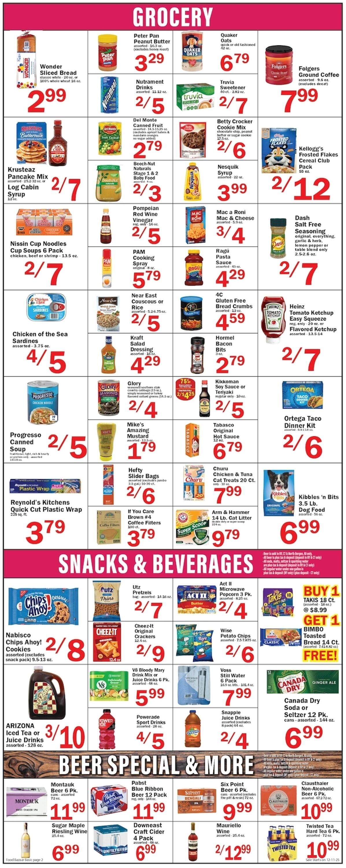 Weekly ad Food Bazaar 12/11/2025 - 12/17/2025