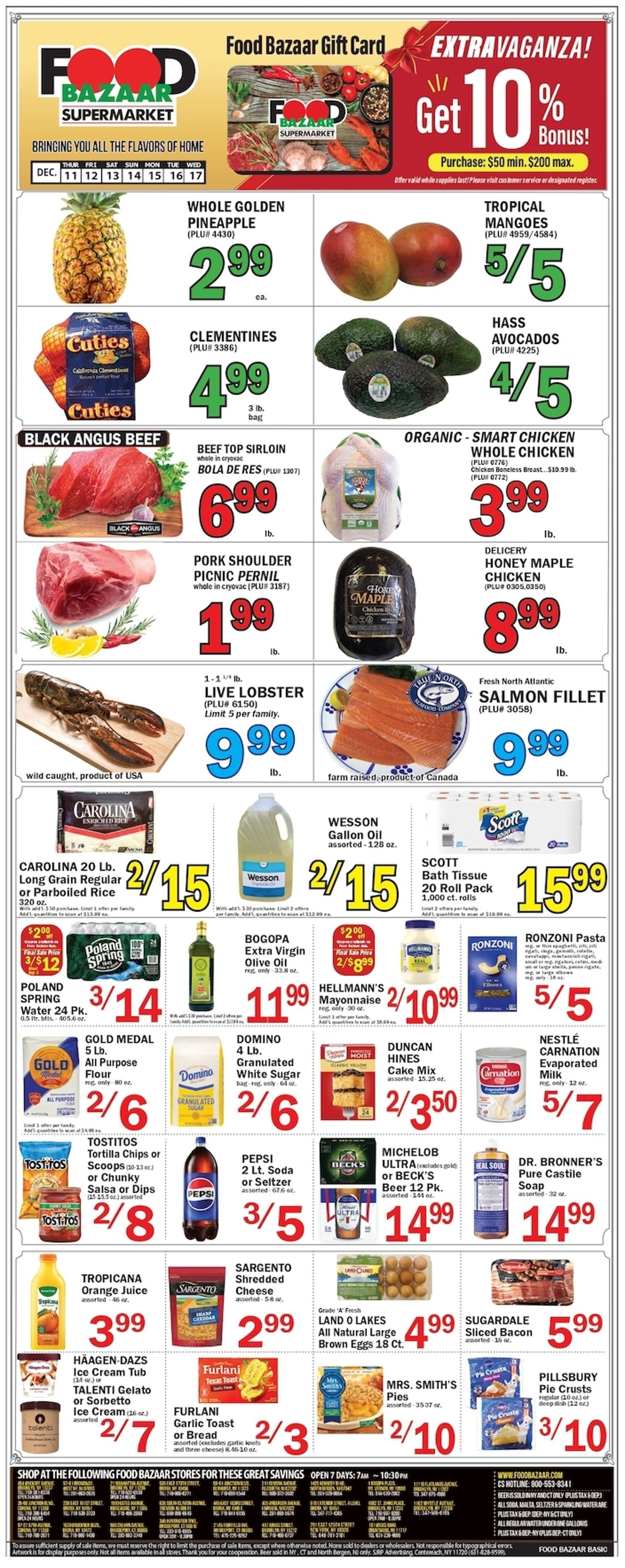 Weekly ad Food Bazaar 12/11/2025 - 12/17/2025