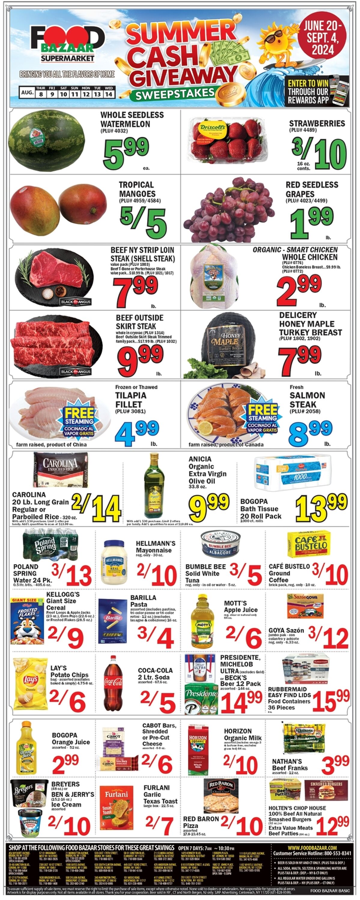 Weekly ad Food Bazaar 08/08/2024 - 08/14/2024