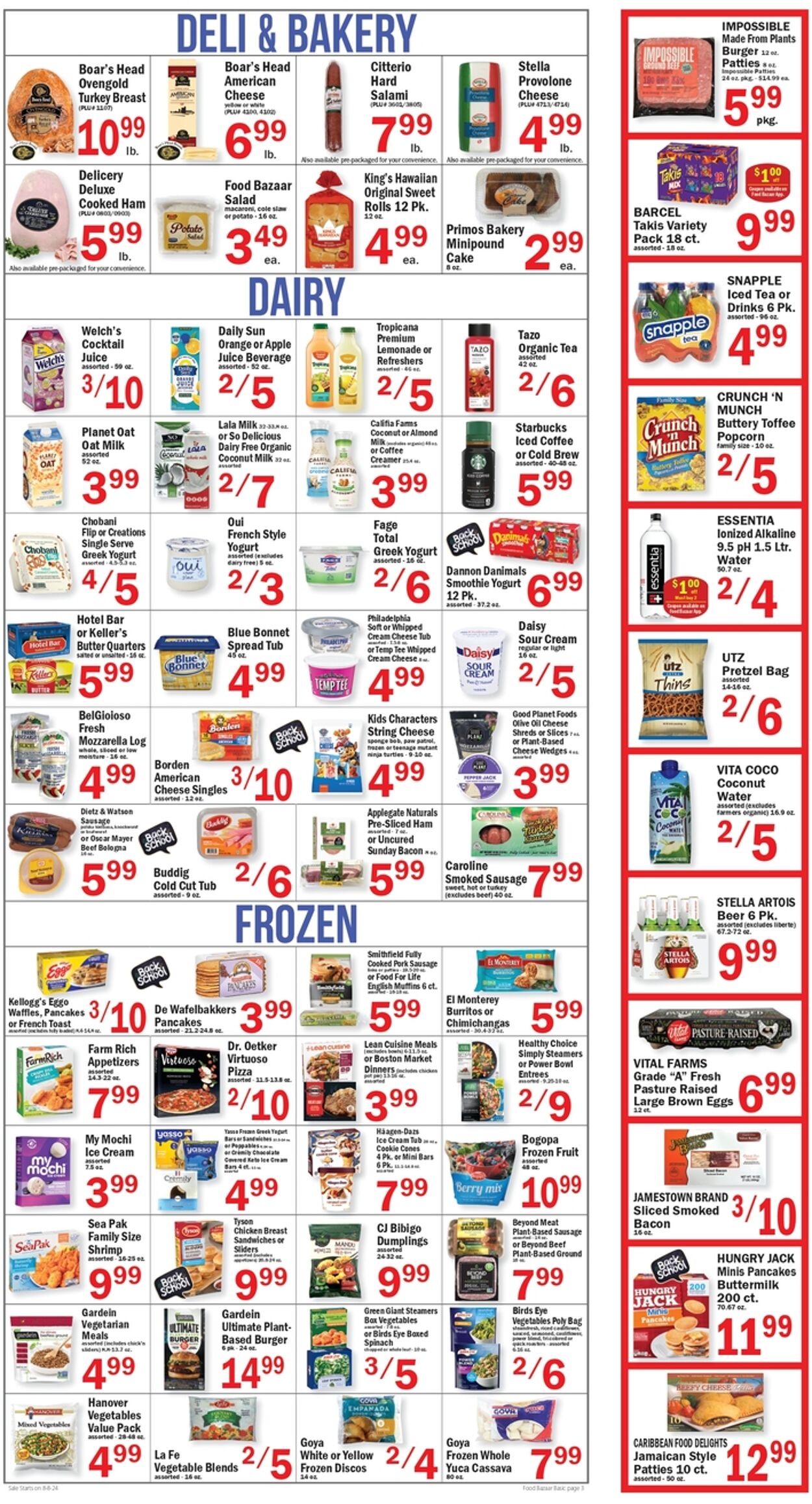 Weekly ad Food Bazaar 08/08/2024 - 08/14/2024